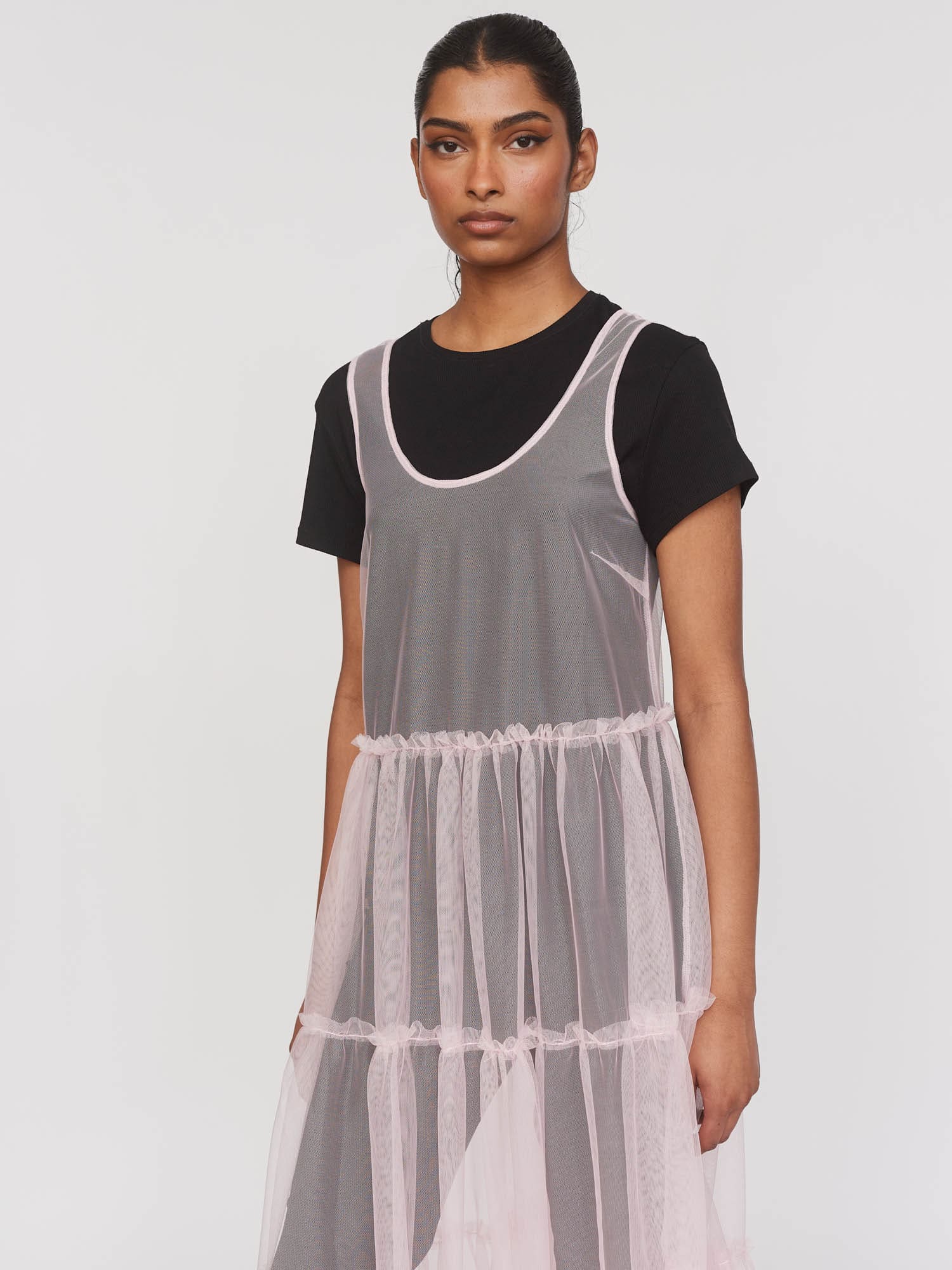 Pink Tulle Chuck On Dress - Image 7