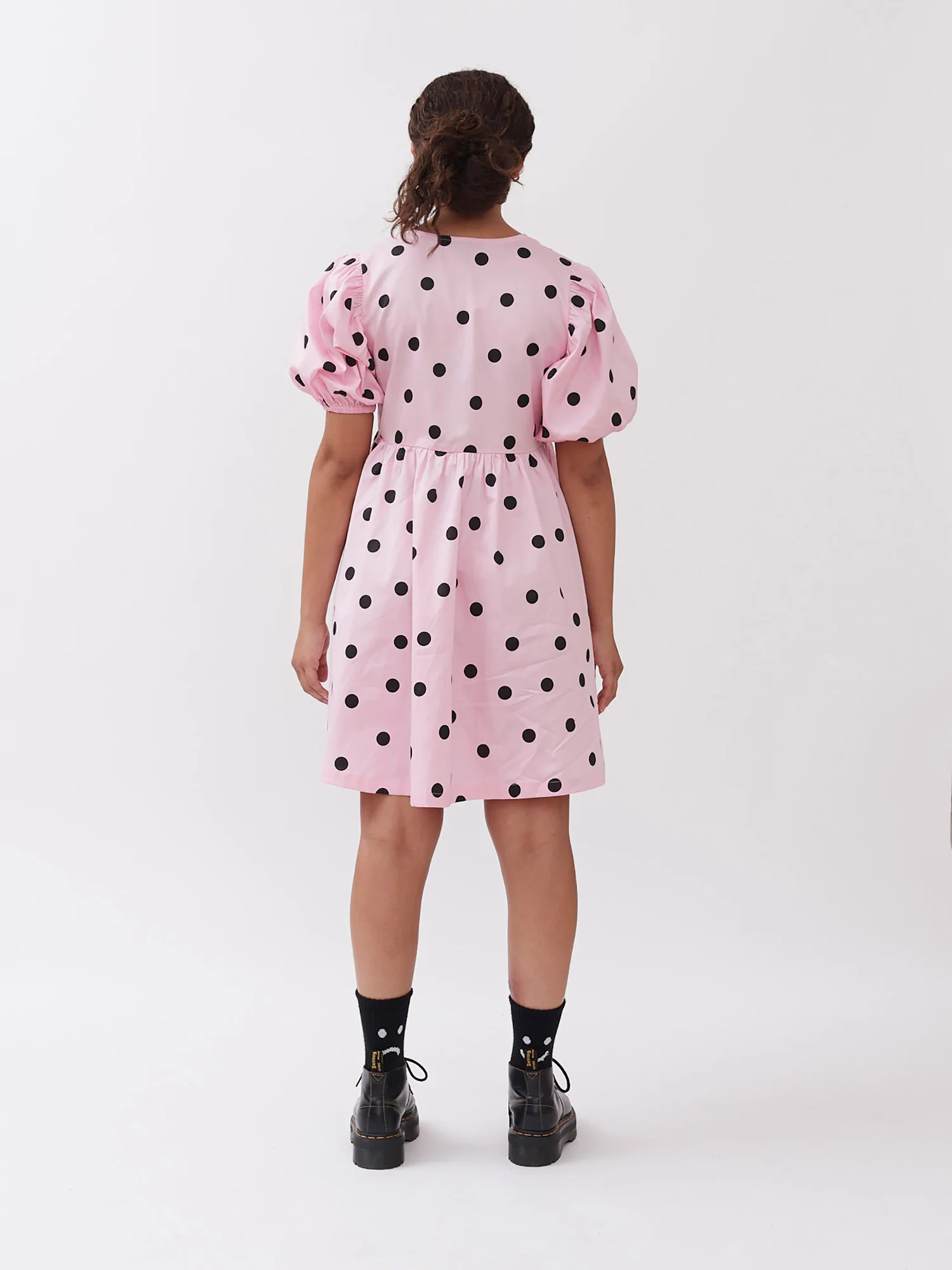 Lazy Oaf Polka Dot Puff Sleeve Dress - Image 7