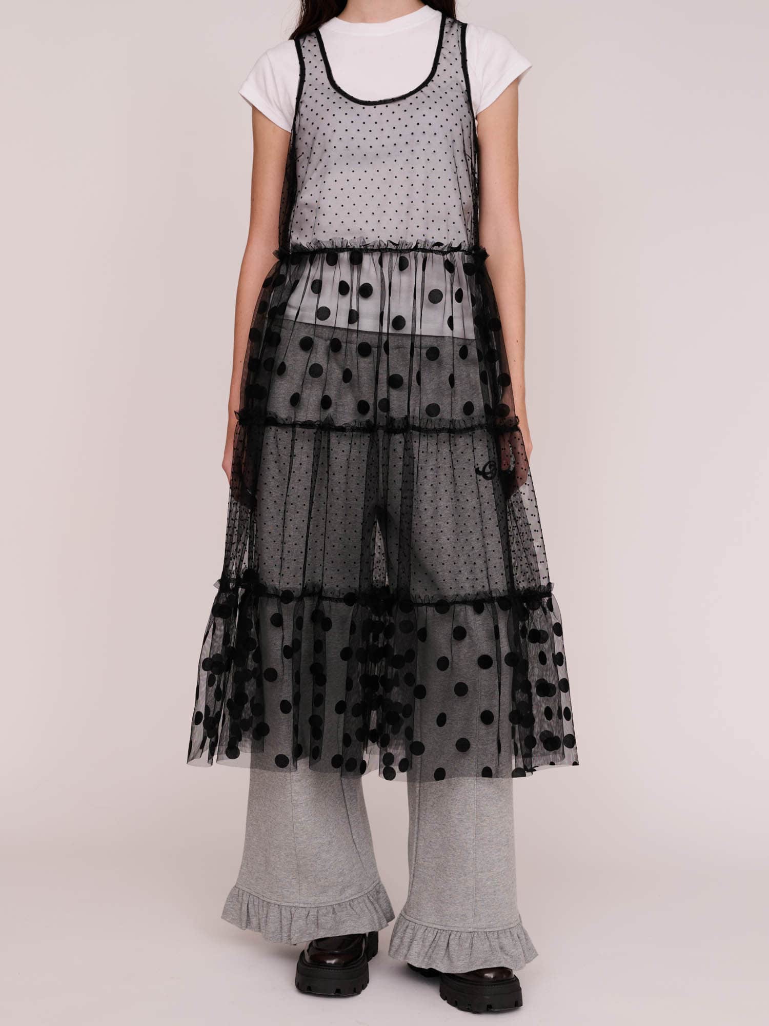 Polka Dot Sheer Dress - Image 2