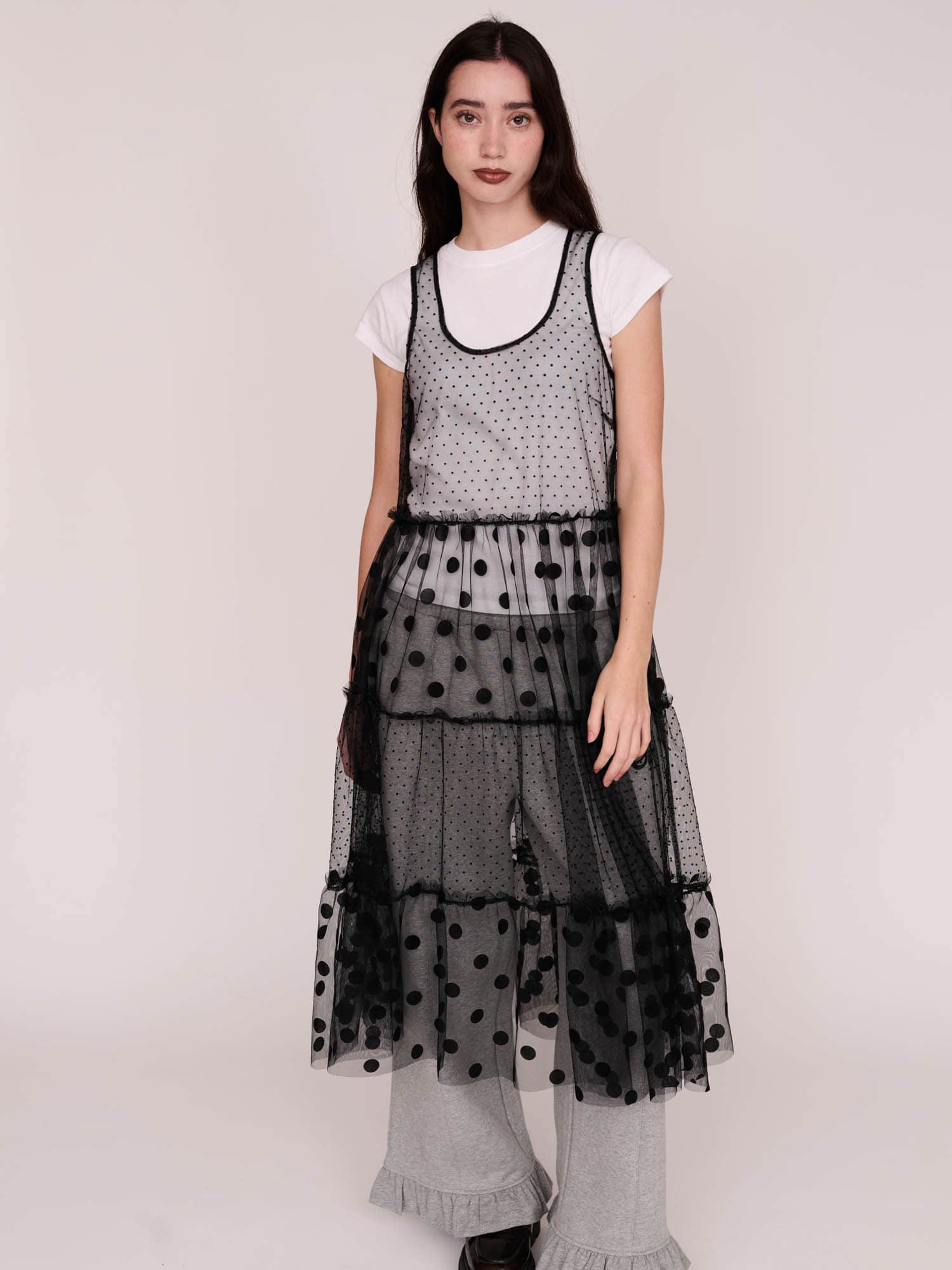 Polka Dot Sheer Dress - Image 5