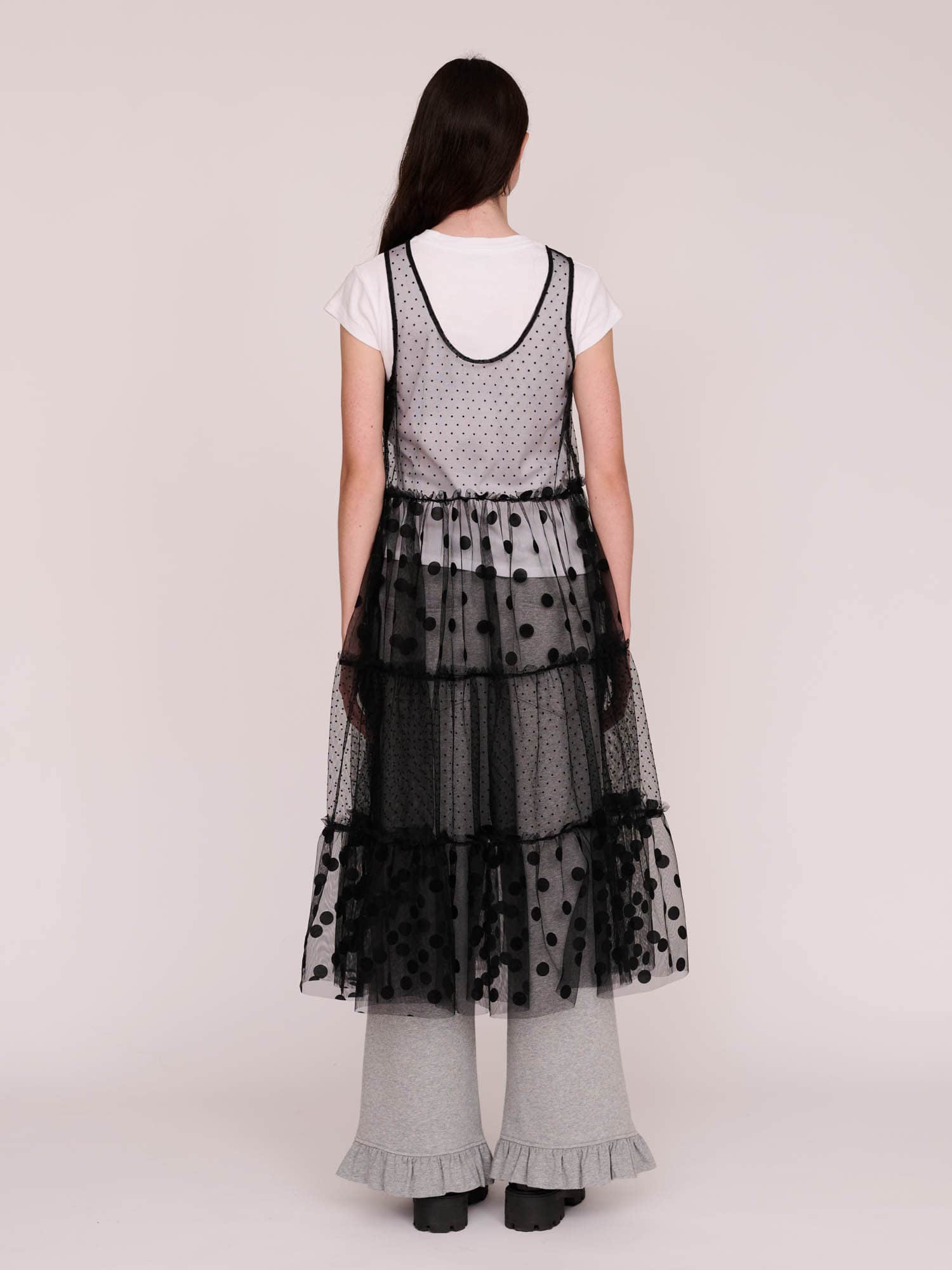 Polka Dot Sheer Dress - Image 8