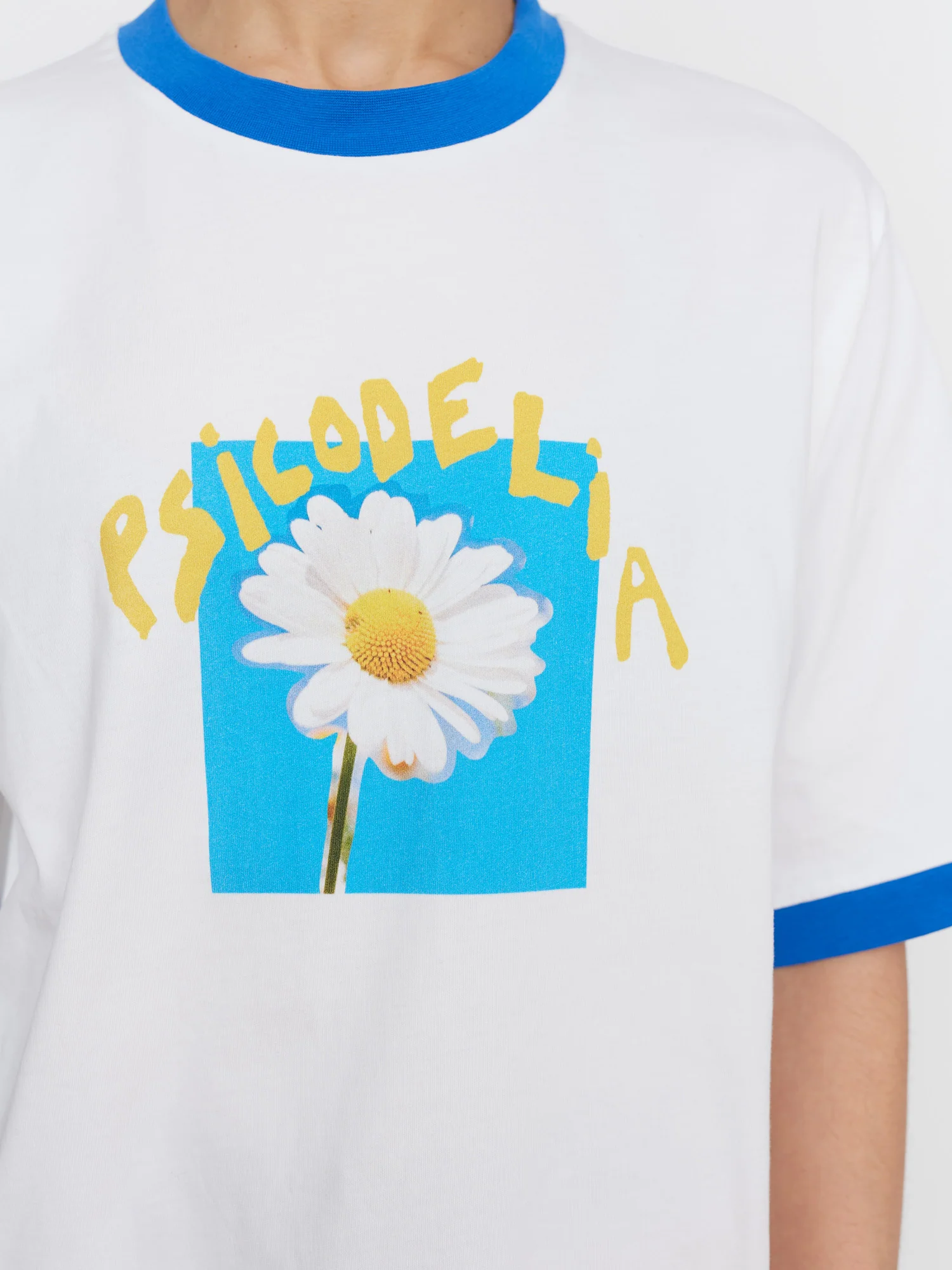 LO X David Méndez Alonso Psicodelia Flower Ringer T-Shirt - Image 4