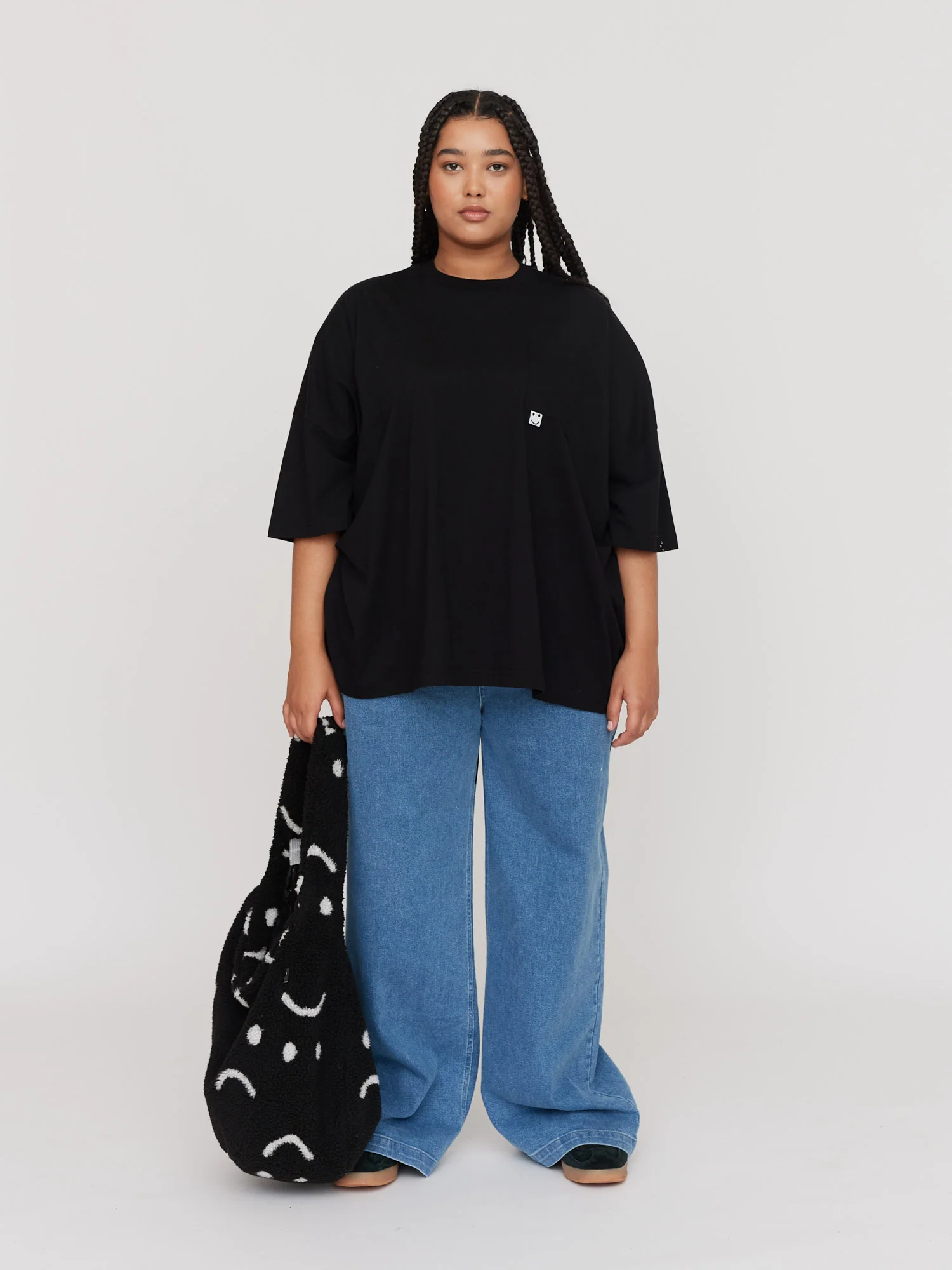Sad Face Wide Leg Jeans - Image 5