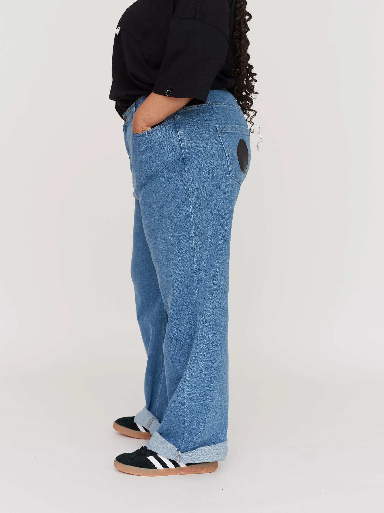 Sad Face Wide Leg Jeans - Image 6