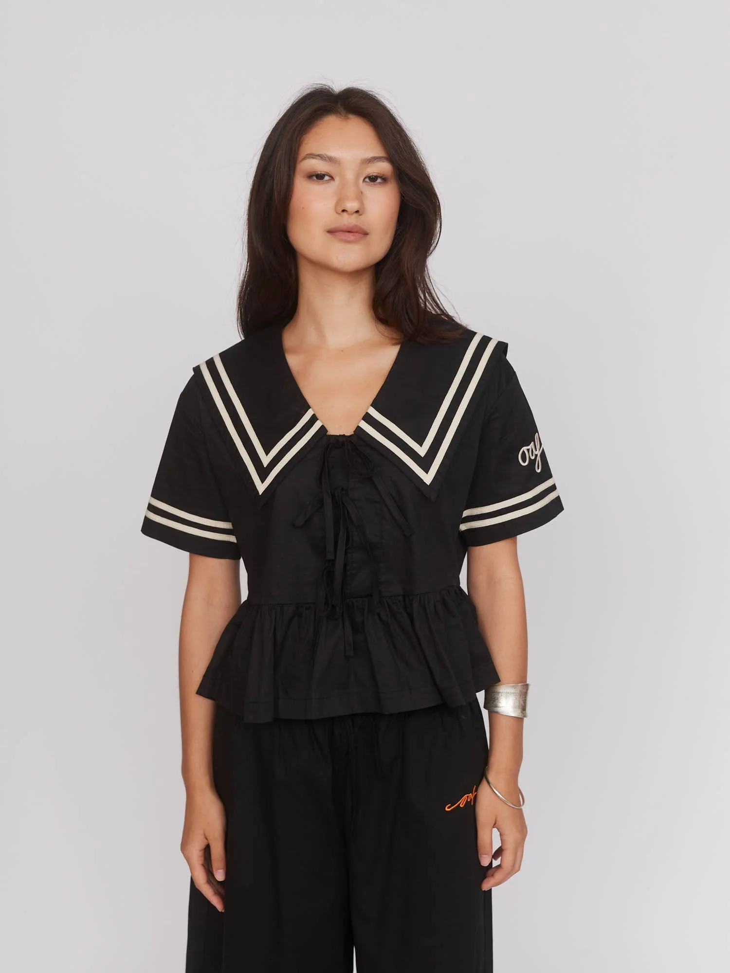 Sailor Peplum Top