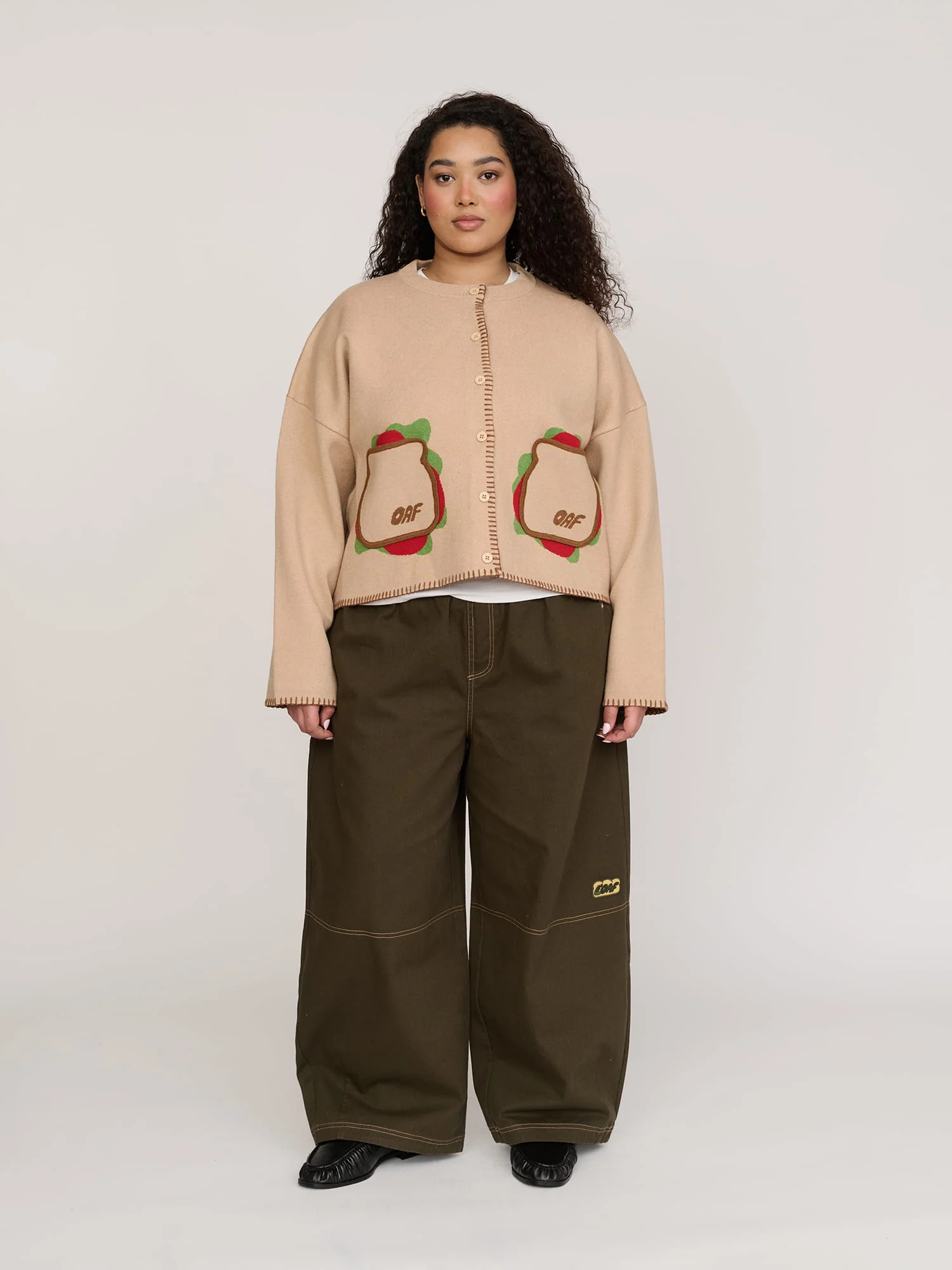 Sandwich Pocket Knitted Cardigan - Image 2