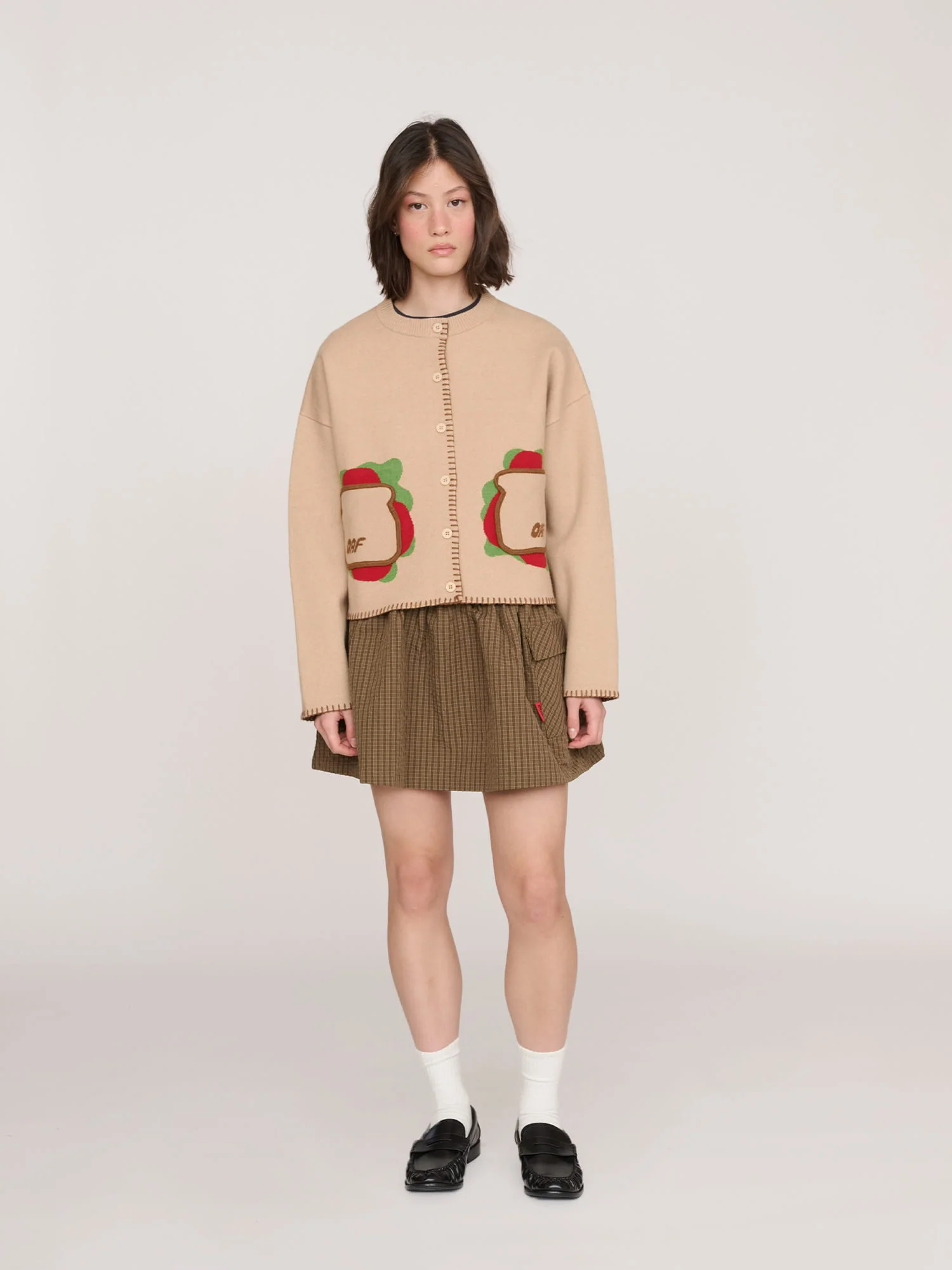 Sandwich Pocket Knitted Cardigan - Image 5