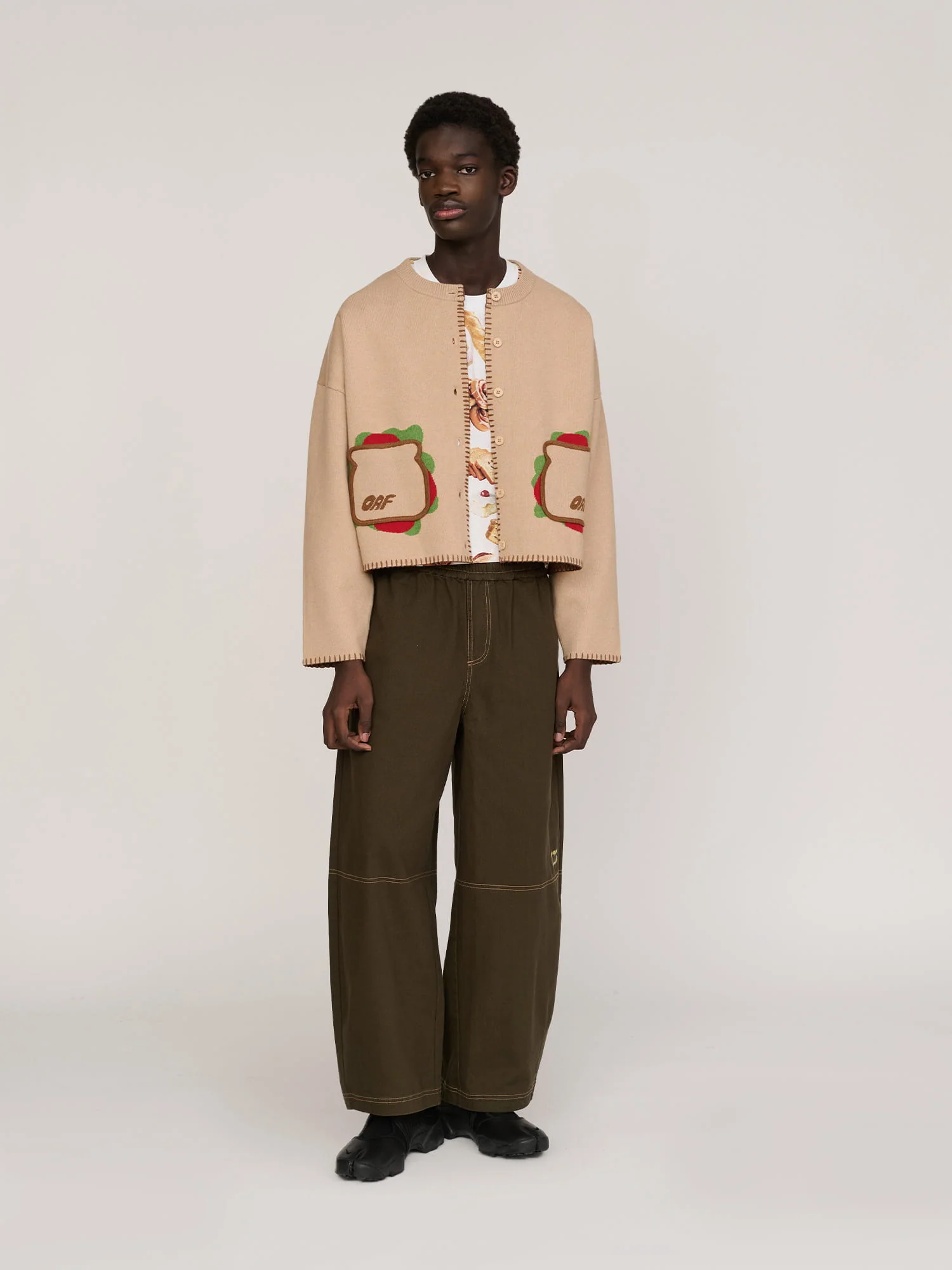 Sandwich Pocket Knitted Cardigan - Image 7