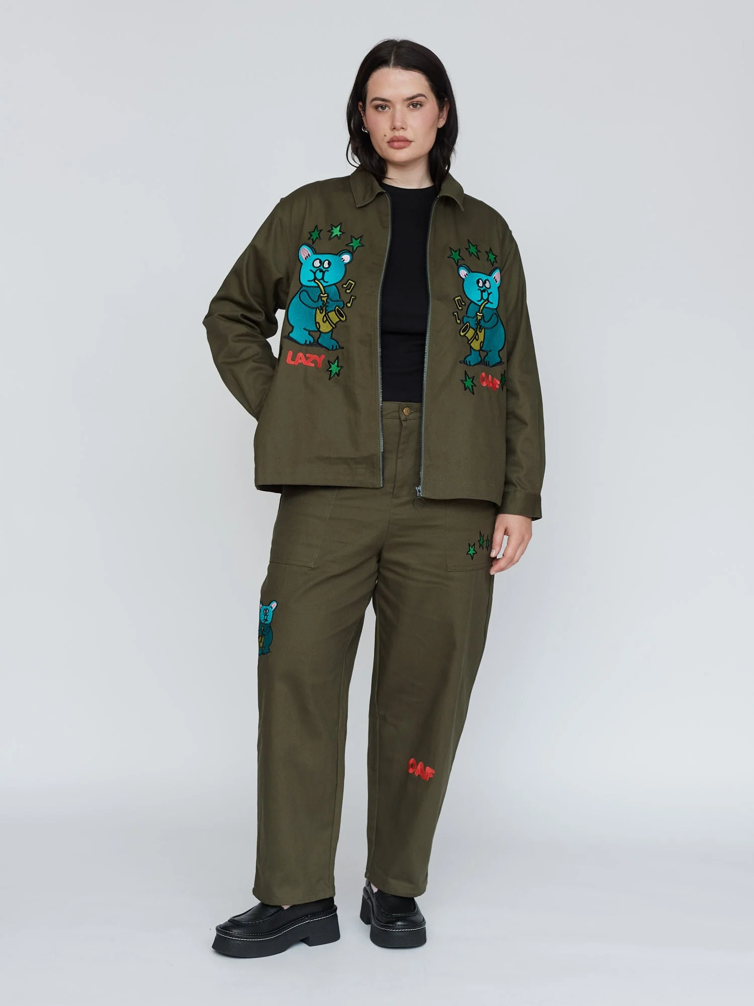 Saxy Bear Zip Through Shacket - Image 6