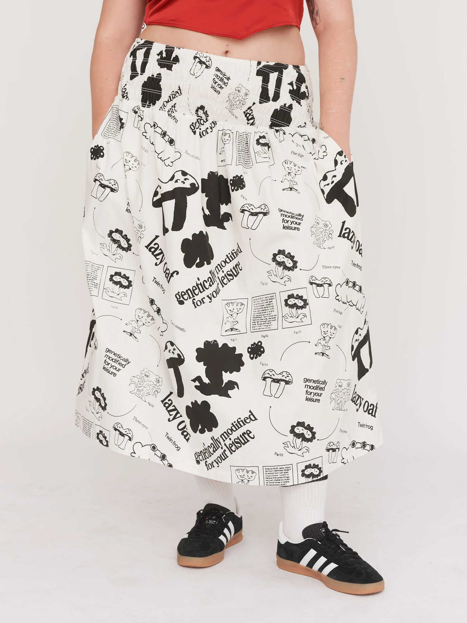 Scientific Print Maxi Skirt - Image 3