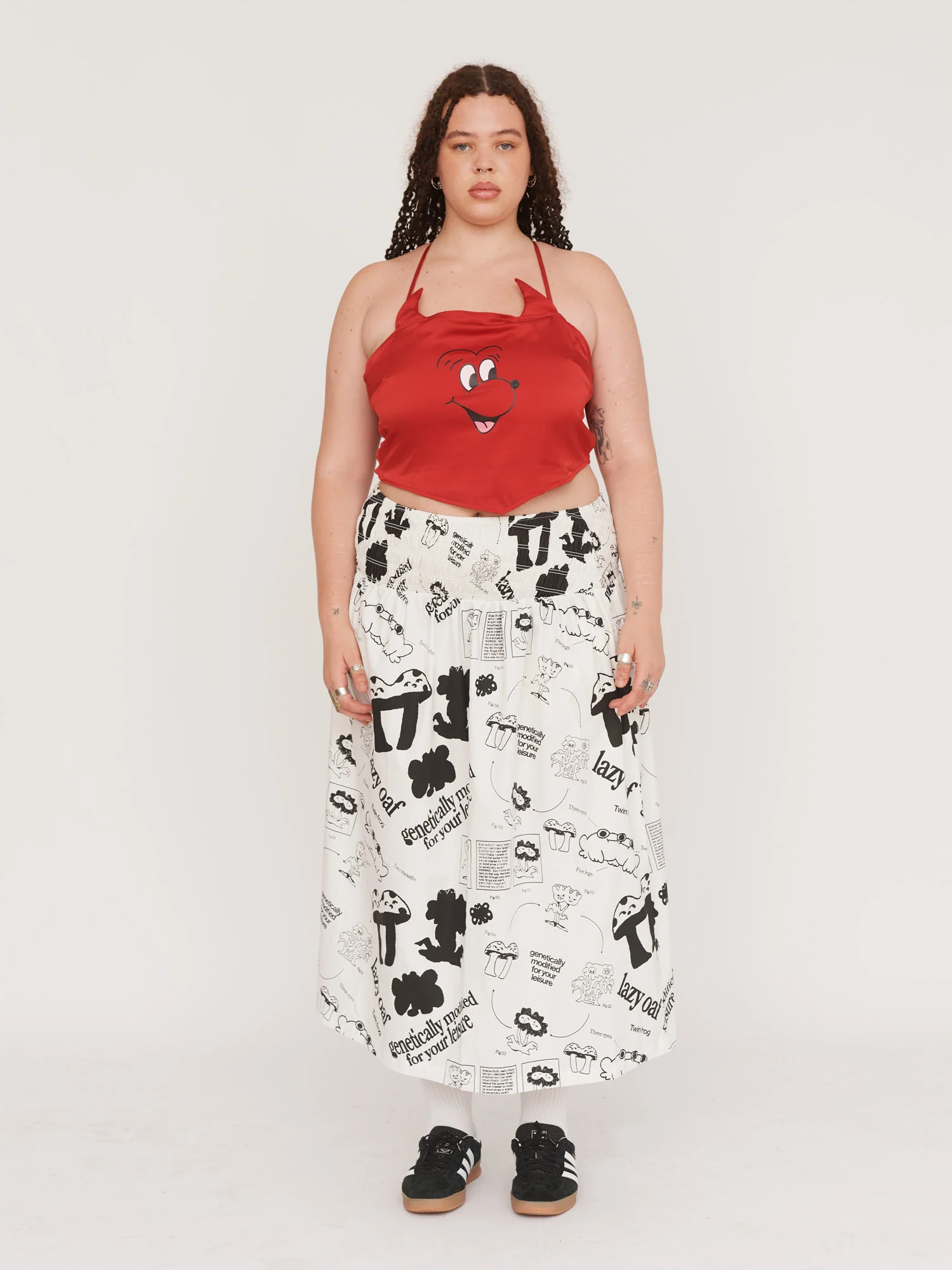 Scientific Print Maxi Skirt - Image 5