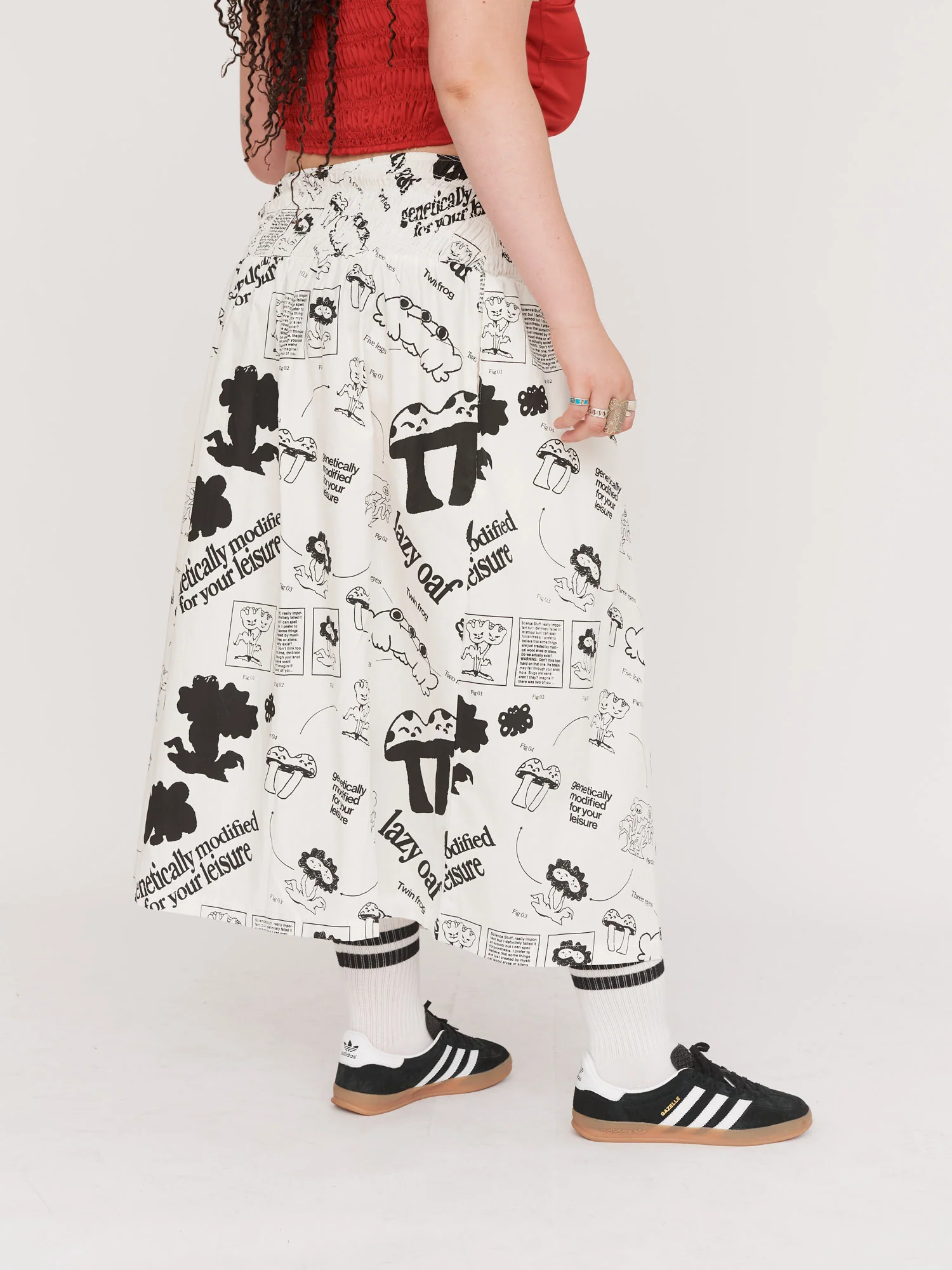 Scientific Print Maxi Skirt - Image 7