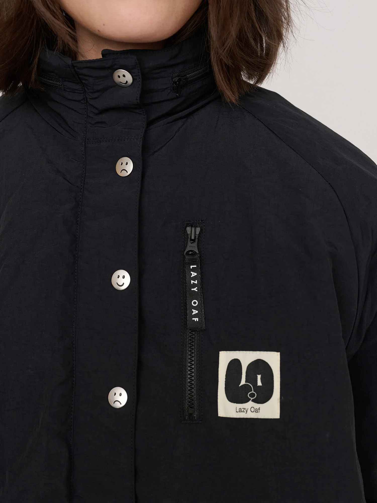 Short Wadded Happy Sad Jacket - Image 3