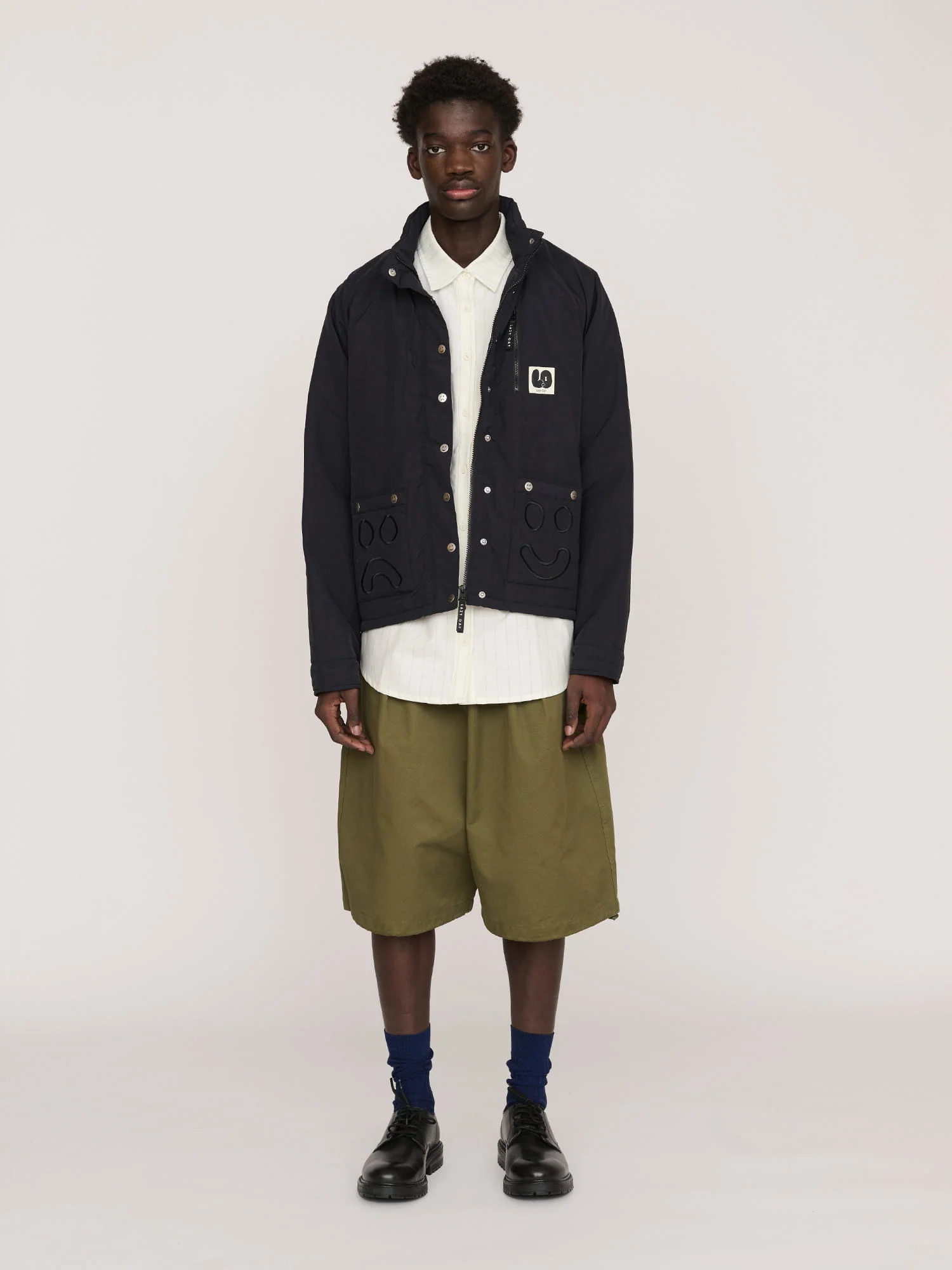 Short Wadded Happy Sad Jacket - Image 6