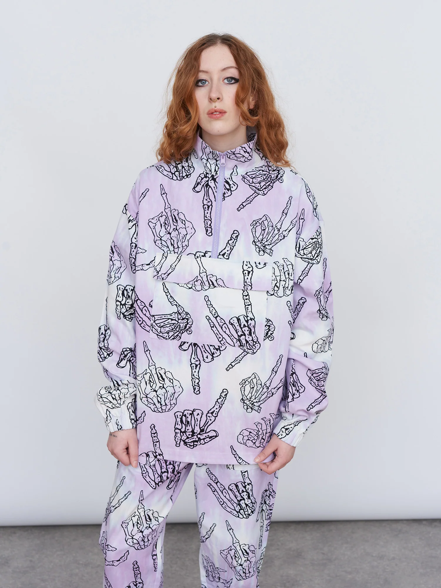 Skeletons In The Closet Quarter Zip Jacket