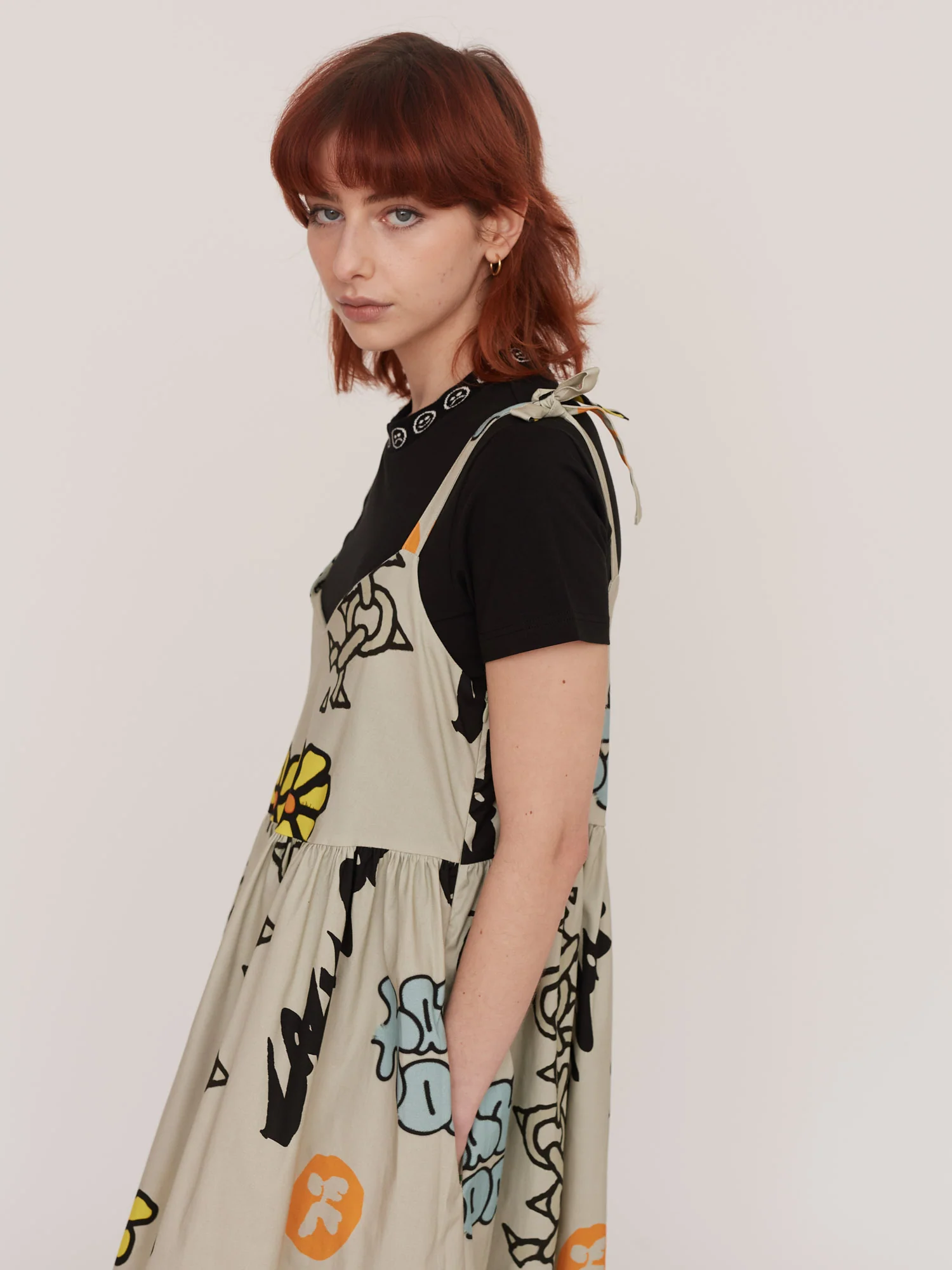 Sketchbook Tie Shoulder Dress - Image 3