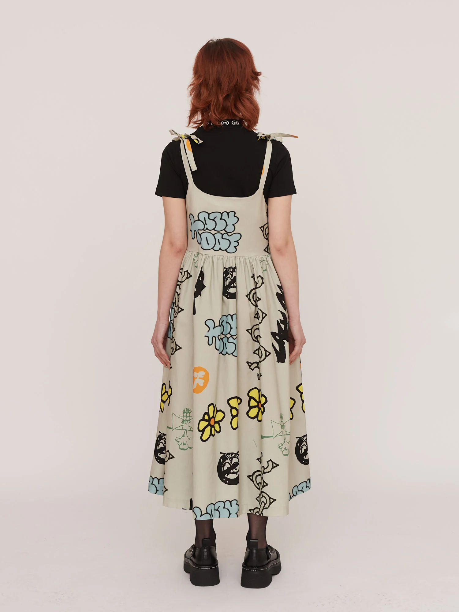 Sketchbook Tie Shoulder Dress - Image 4