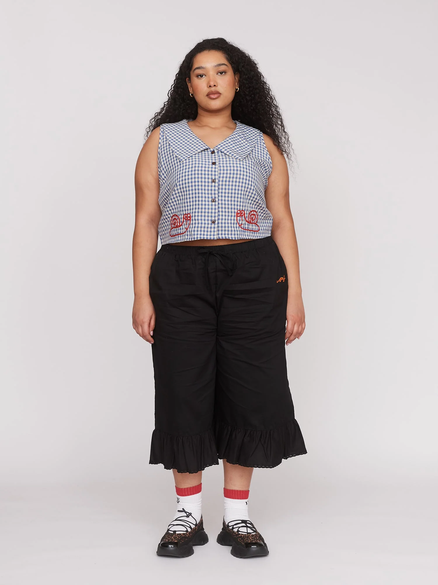 Snails Pace Sleeveless Collard Shirt - Image 4