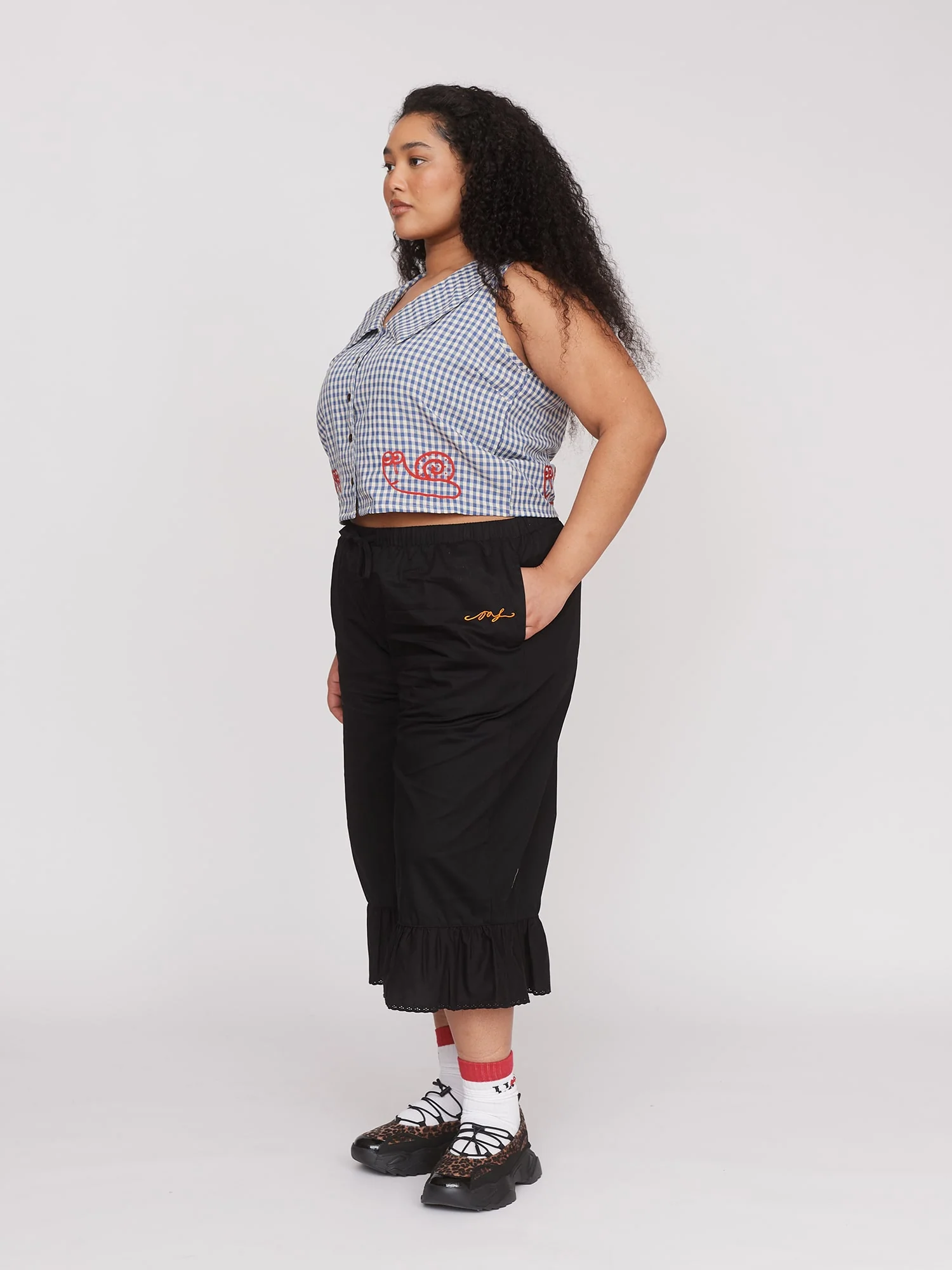 Snails Pace Sleeveless Collard Shirt - Image 6