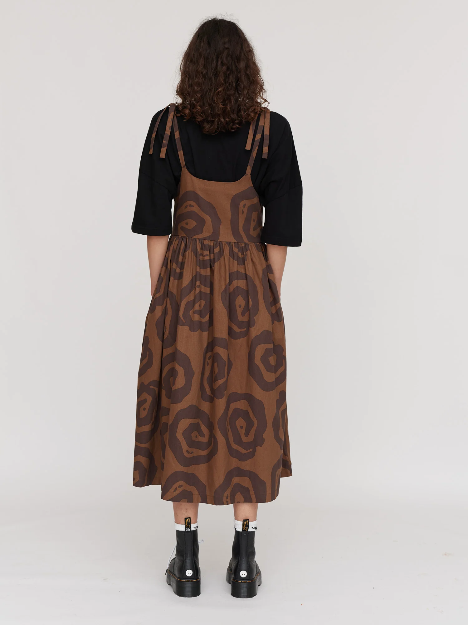 Spiralling Tie Shoulder Dress - Image 5