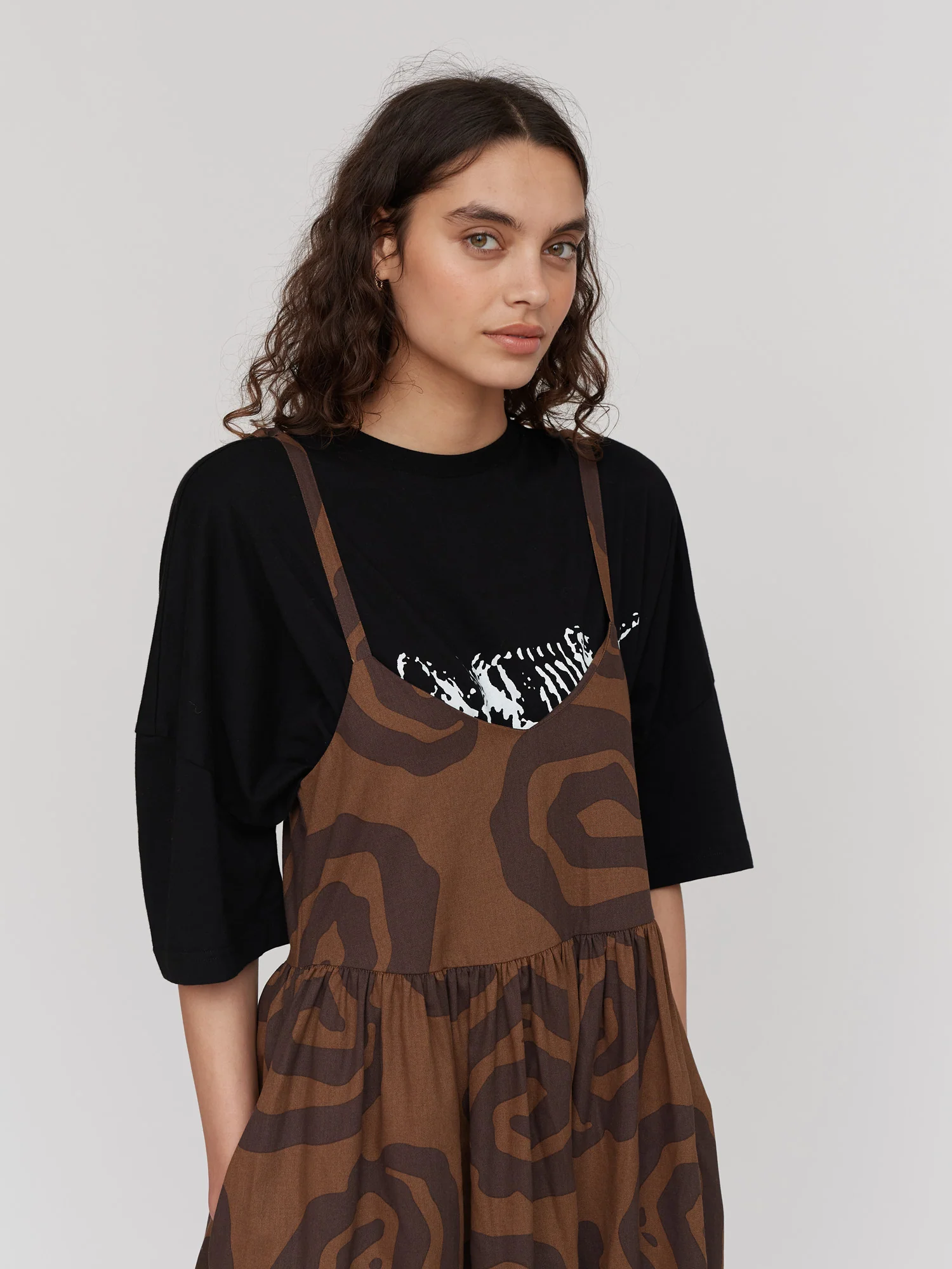 Spiralling Tie Shoulder Dress - Image 6