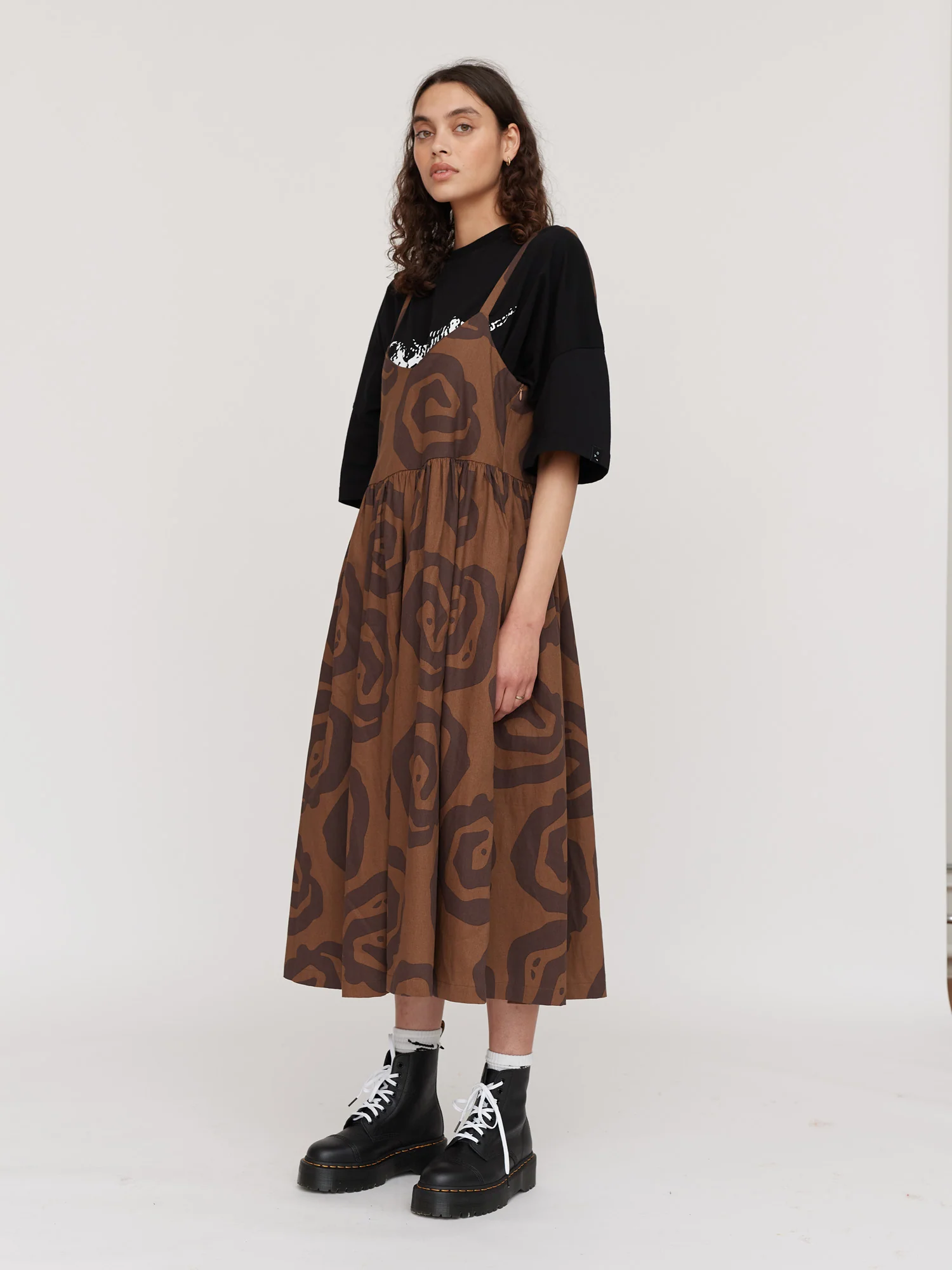 Spiralling Tie Shoulder Dress - Image 9