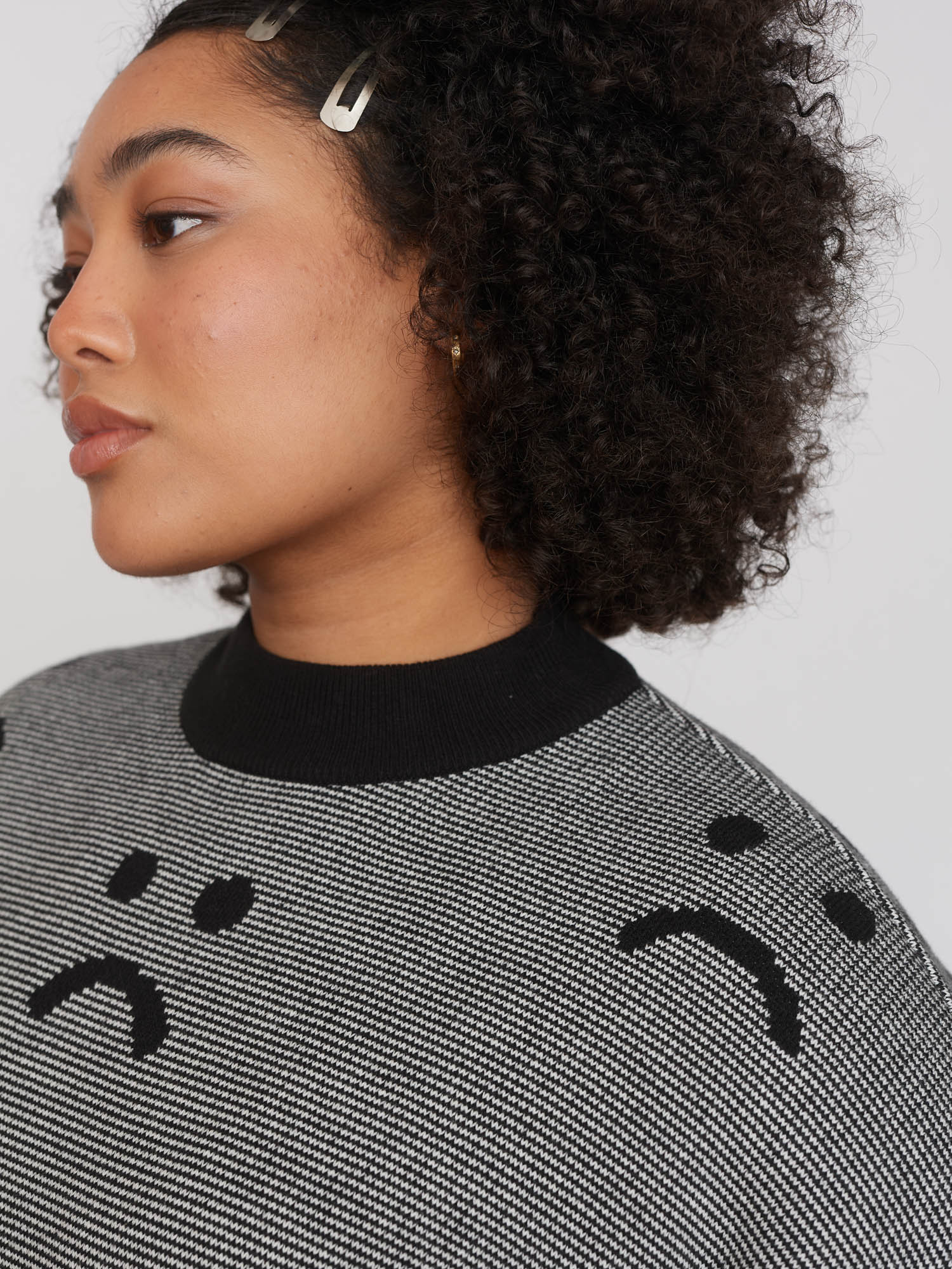 Stripe Chuck On Knitted Jumper - Image 3