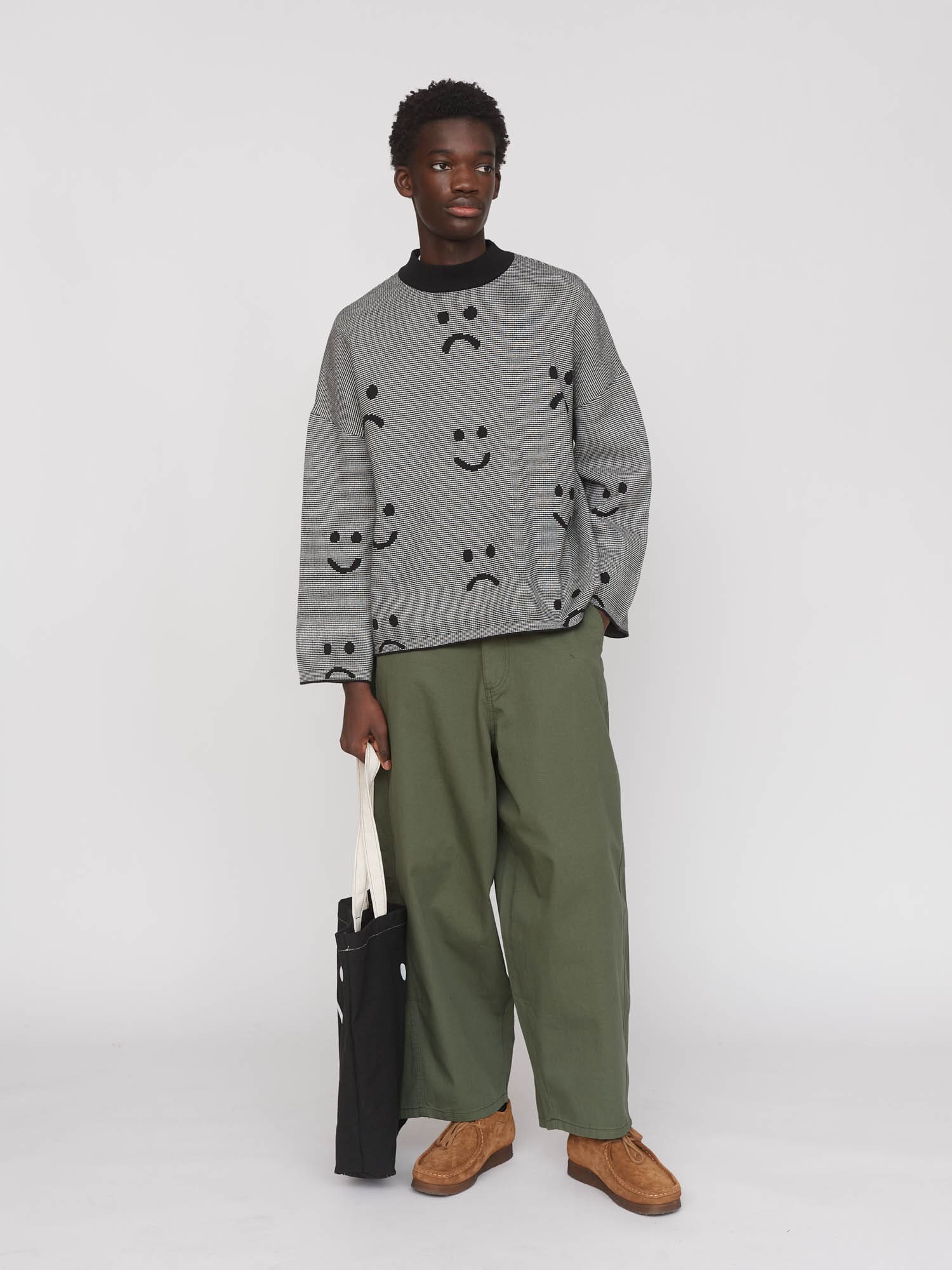 Stripe Chuck On Knitted Jumper - Image 4