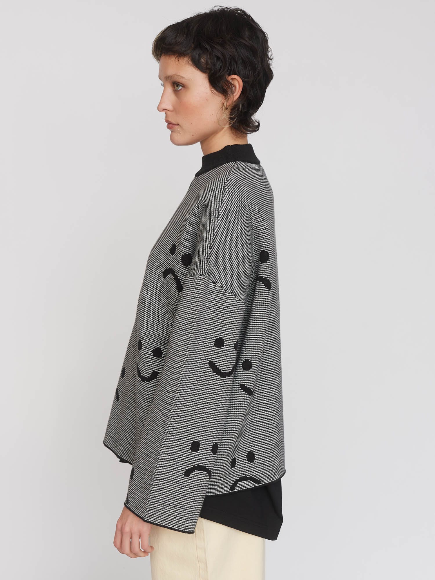 Stripe Chuck On Knitted Jumper - Image 5