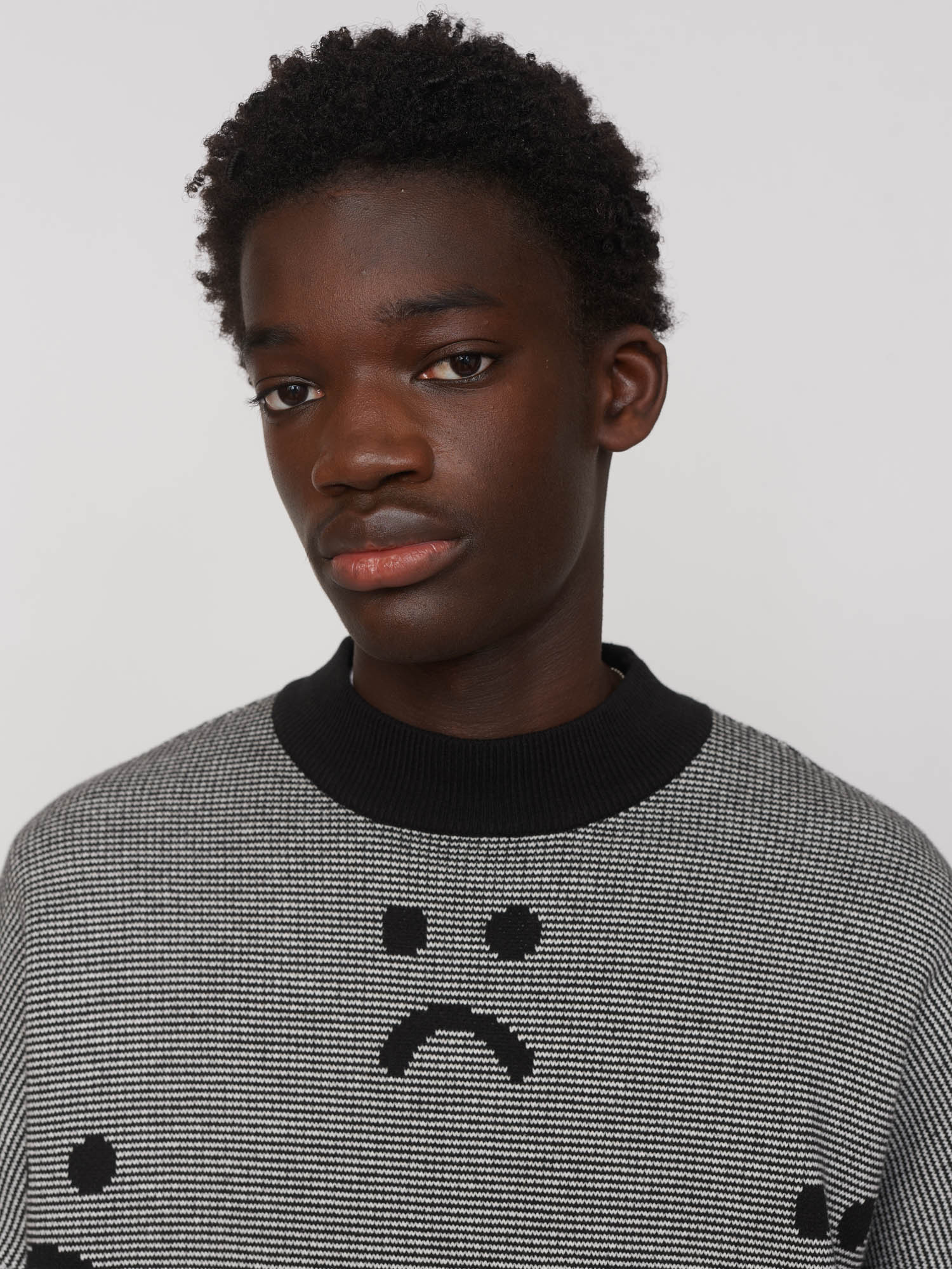 Stripe Chuck On Knitted Jumper - Image 6