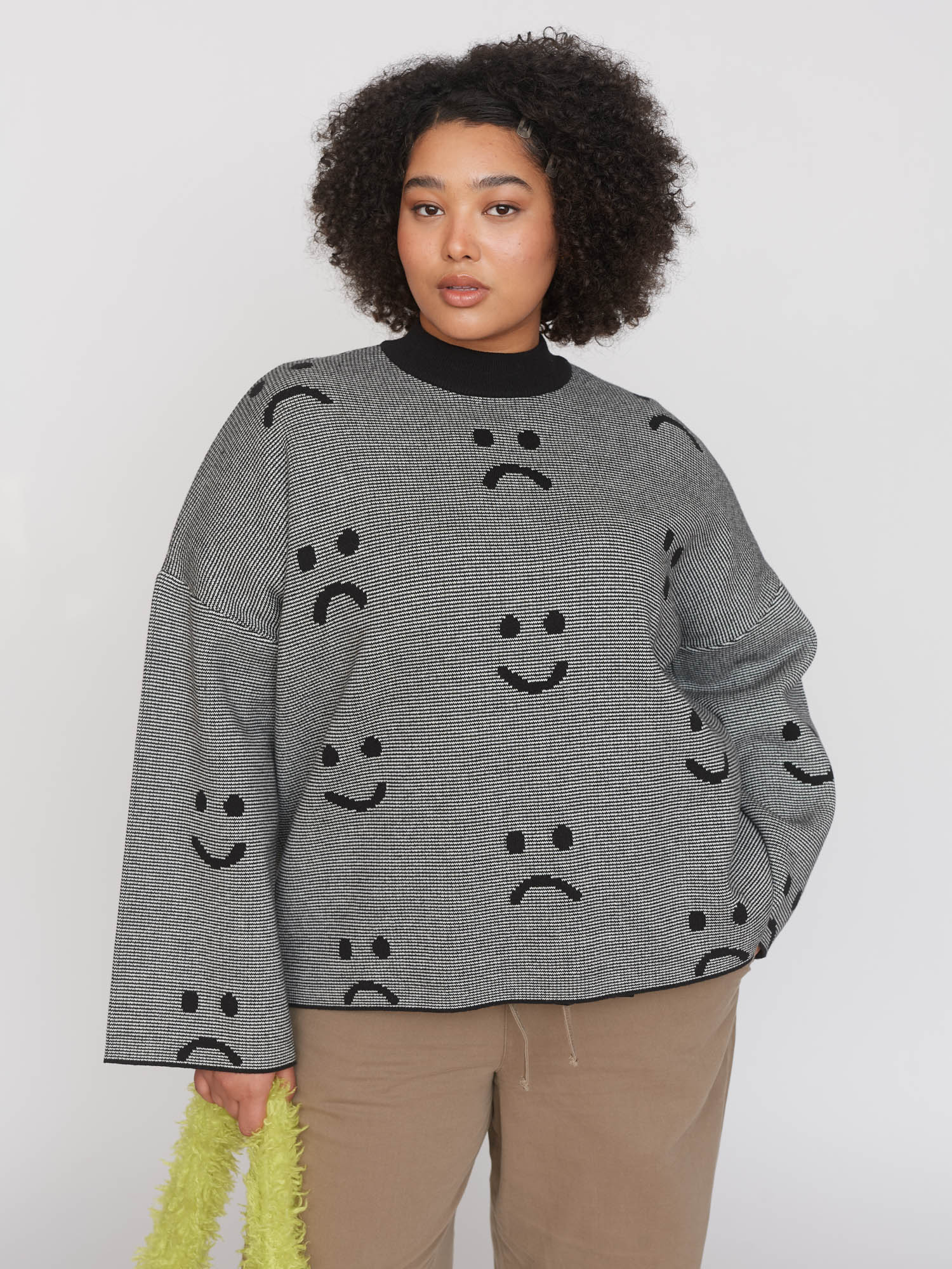 Stripe Chuck On Knitted Jumper - Image 7