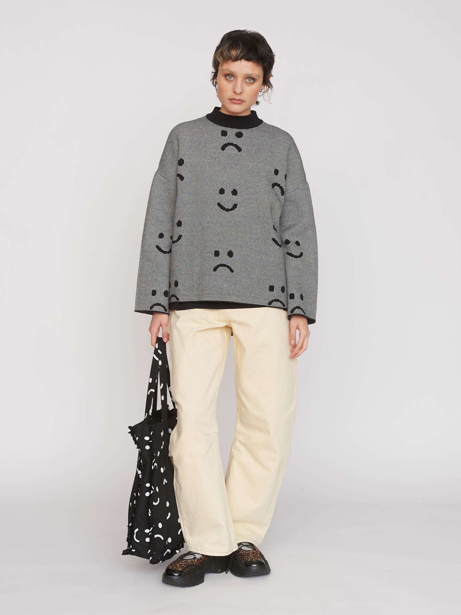 Stripe Chuck On Knitted Jumper - Image 8