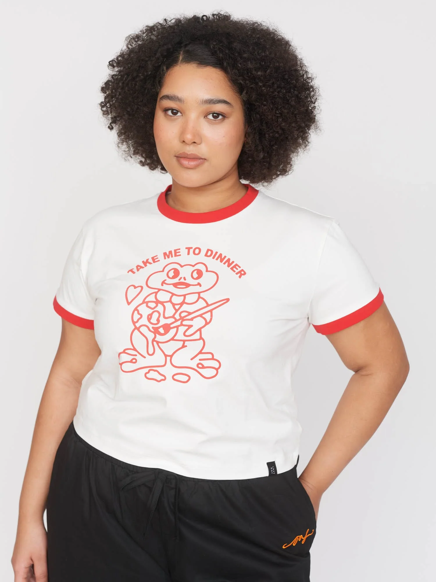 Take Me To Dinner Fitted T-Shirt - Image 6