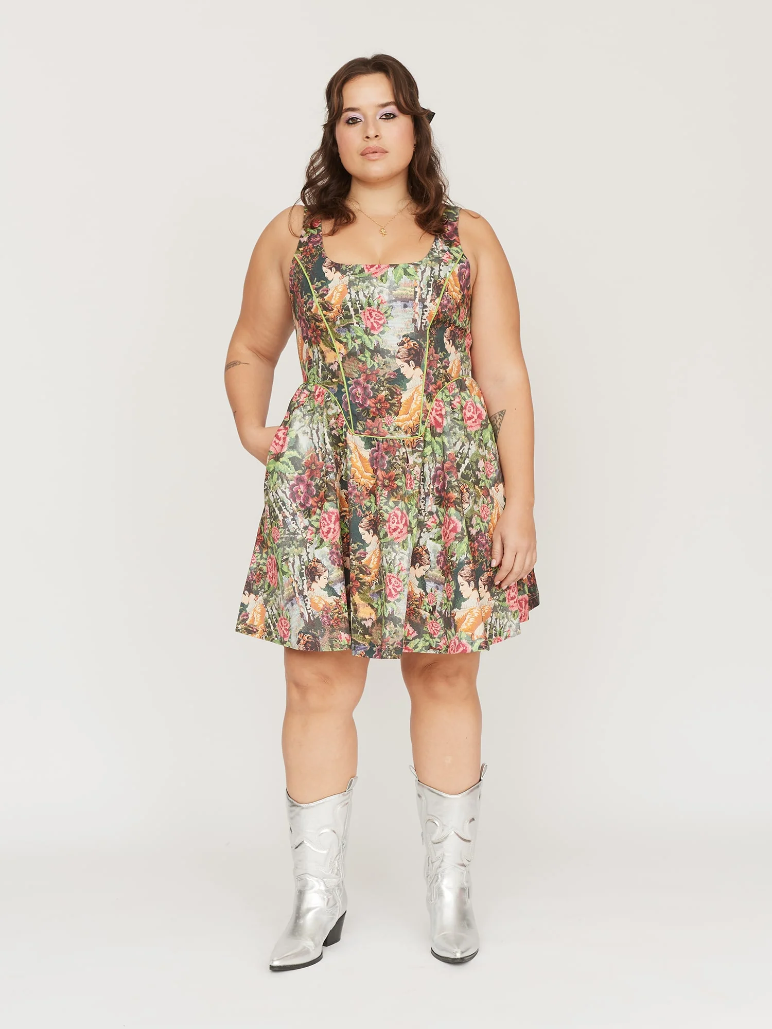 Tapestry Corset-Style Dress - Image 5