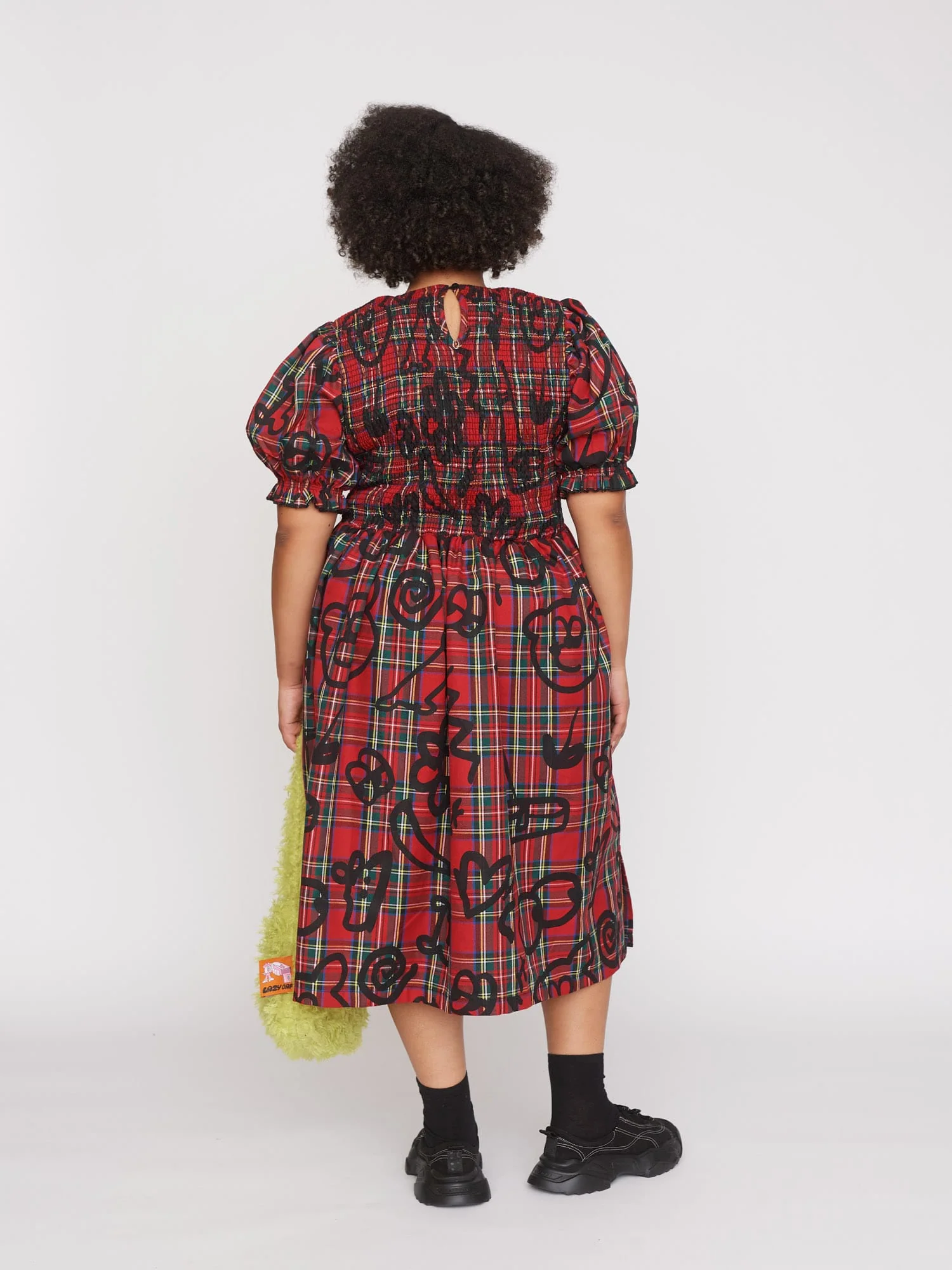 Tartan Scribble Dress - Image 8