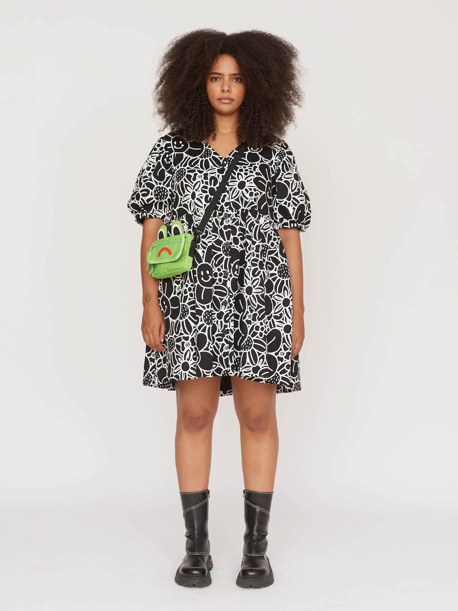 Thanks A Bunch Button Up Smock Dress - Image 5