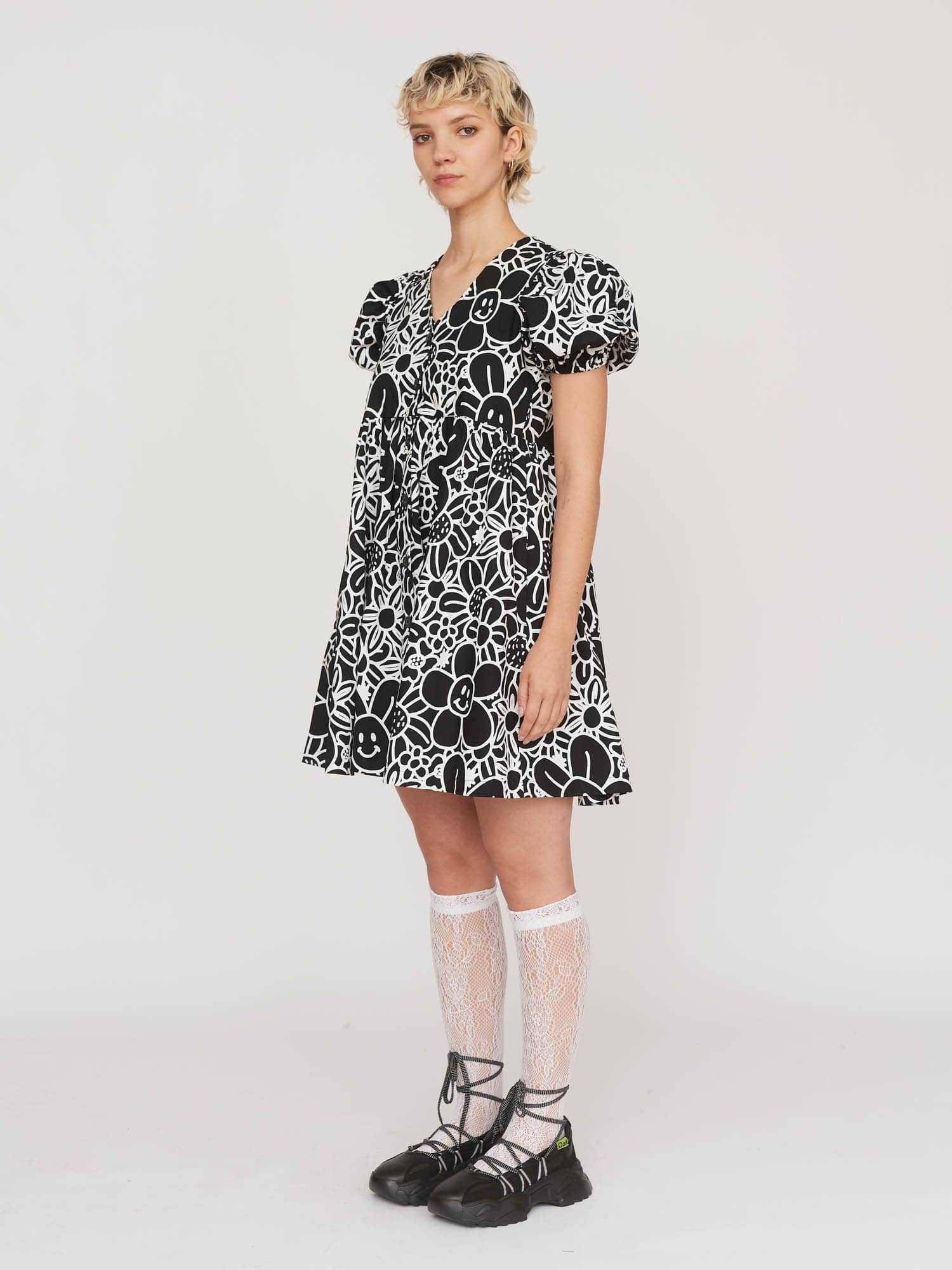 Thanks A Bunch Button Up Smock Dress - Image 7