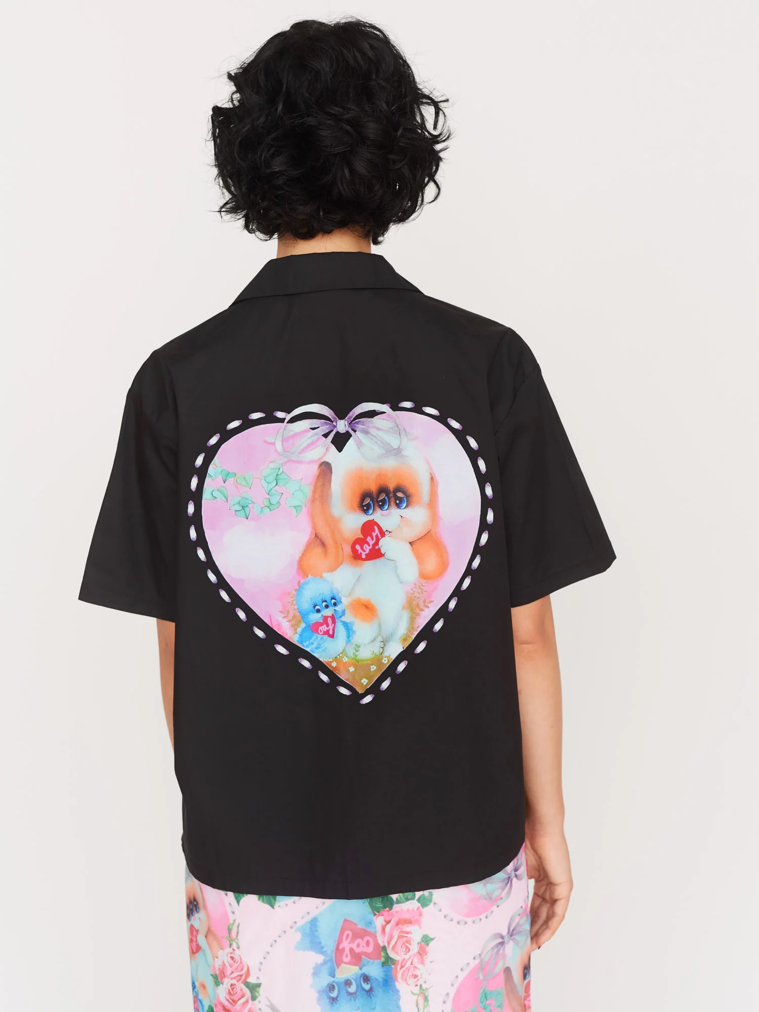 Three Eyed Pup Bowling Shirt - Image 3