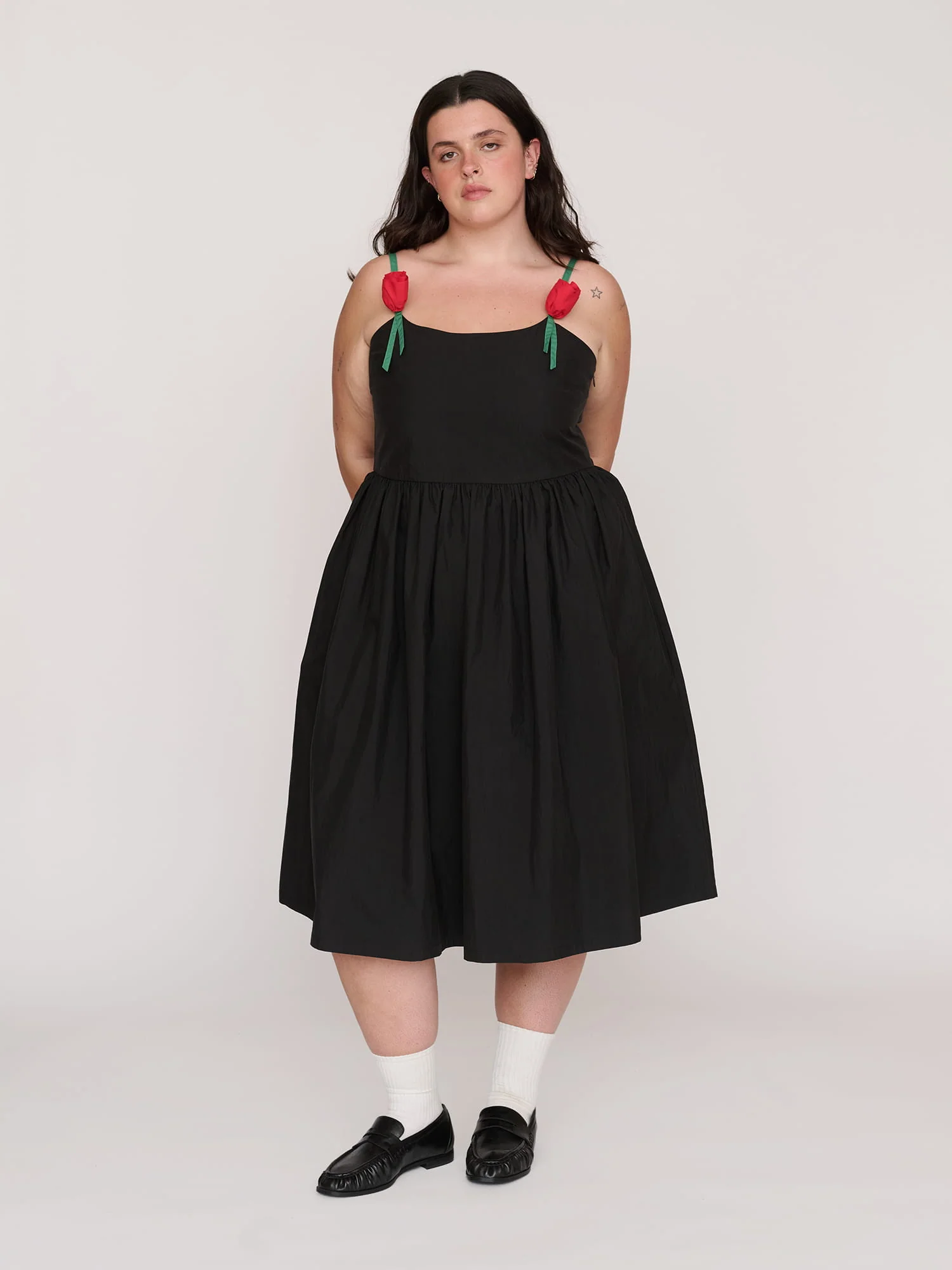 Tied In Bloom Midi Dress - Image 5