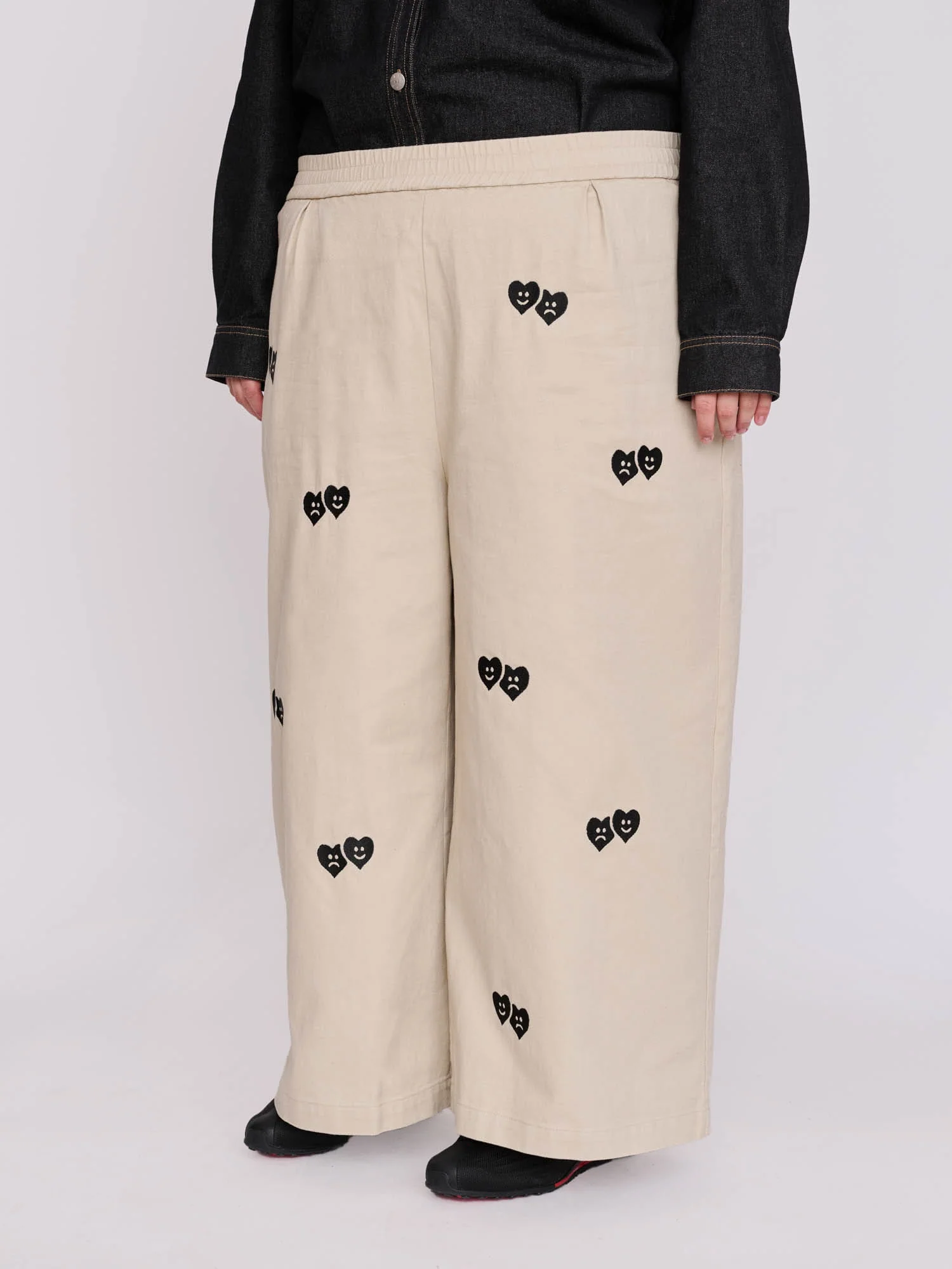 Trev Heart Felt Wide Leg Trousers - Image 3