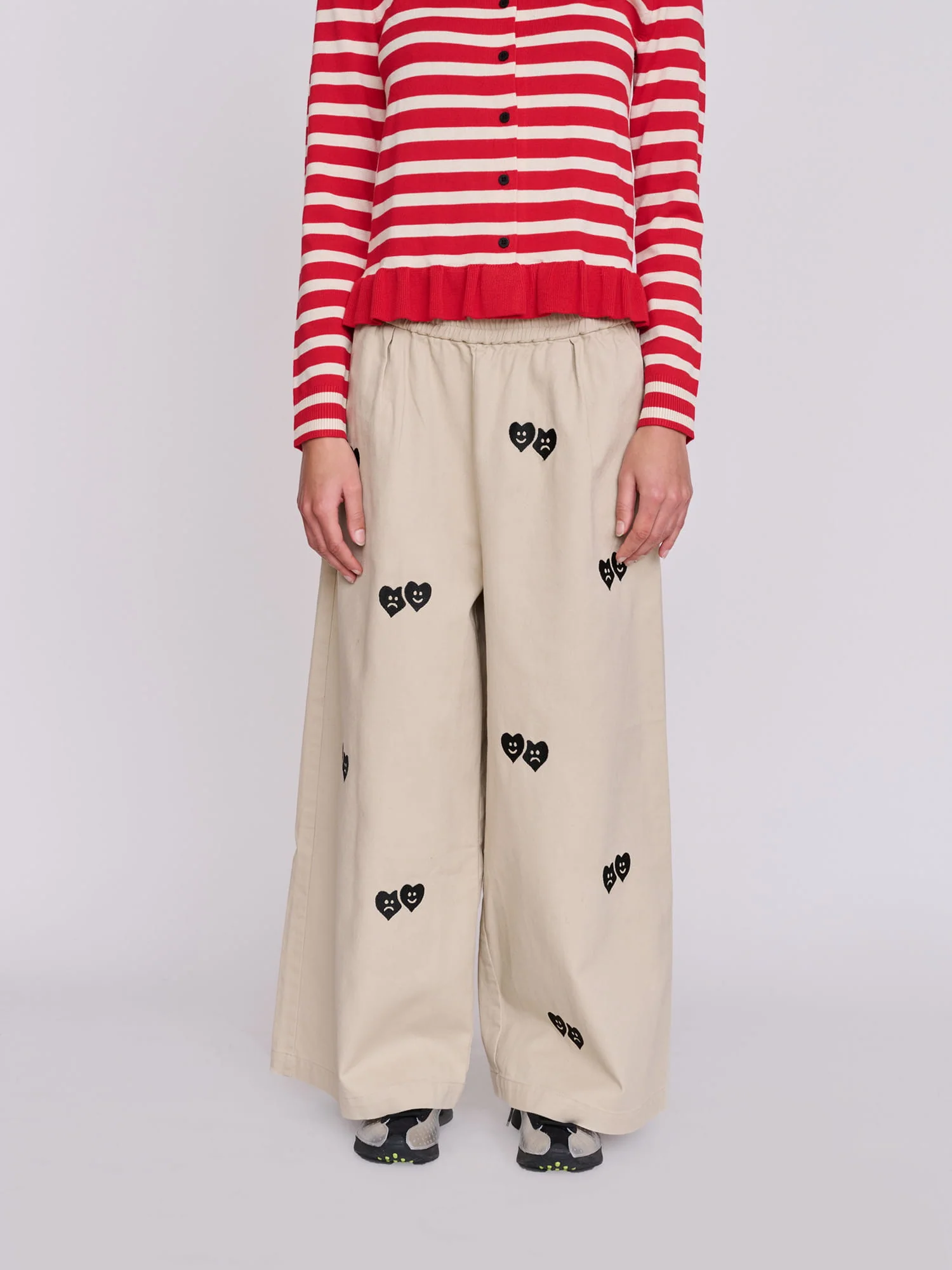 Trev Heart Felt Wide Leg Trousers - Image 5
