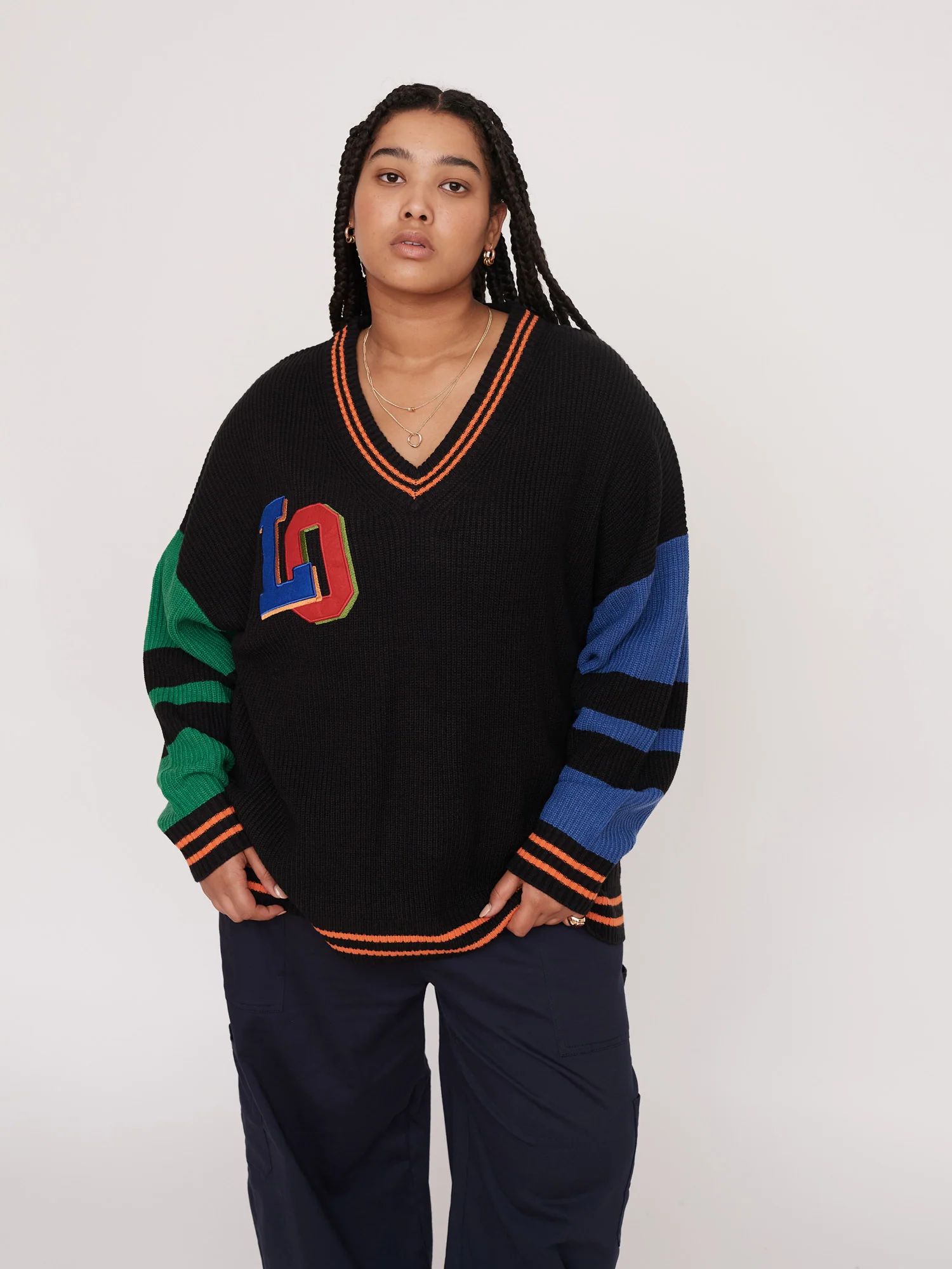 Varsity Letters Knit Jumper - Image 3