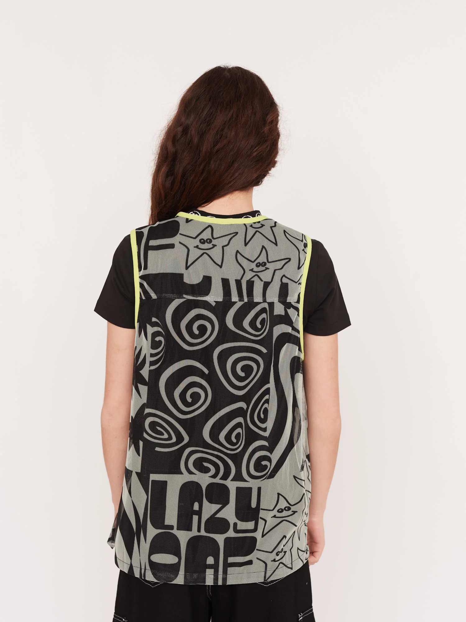 Wavey Lazy Mesh Gilet - Image 4