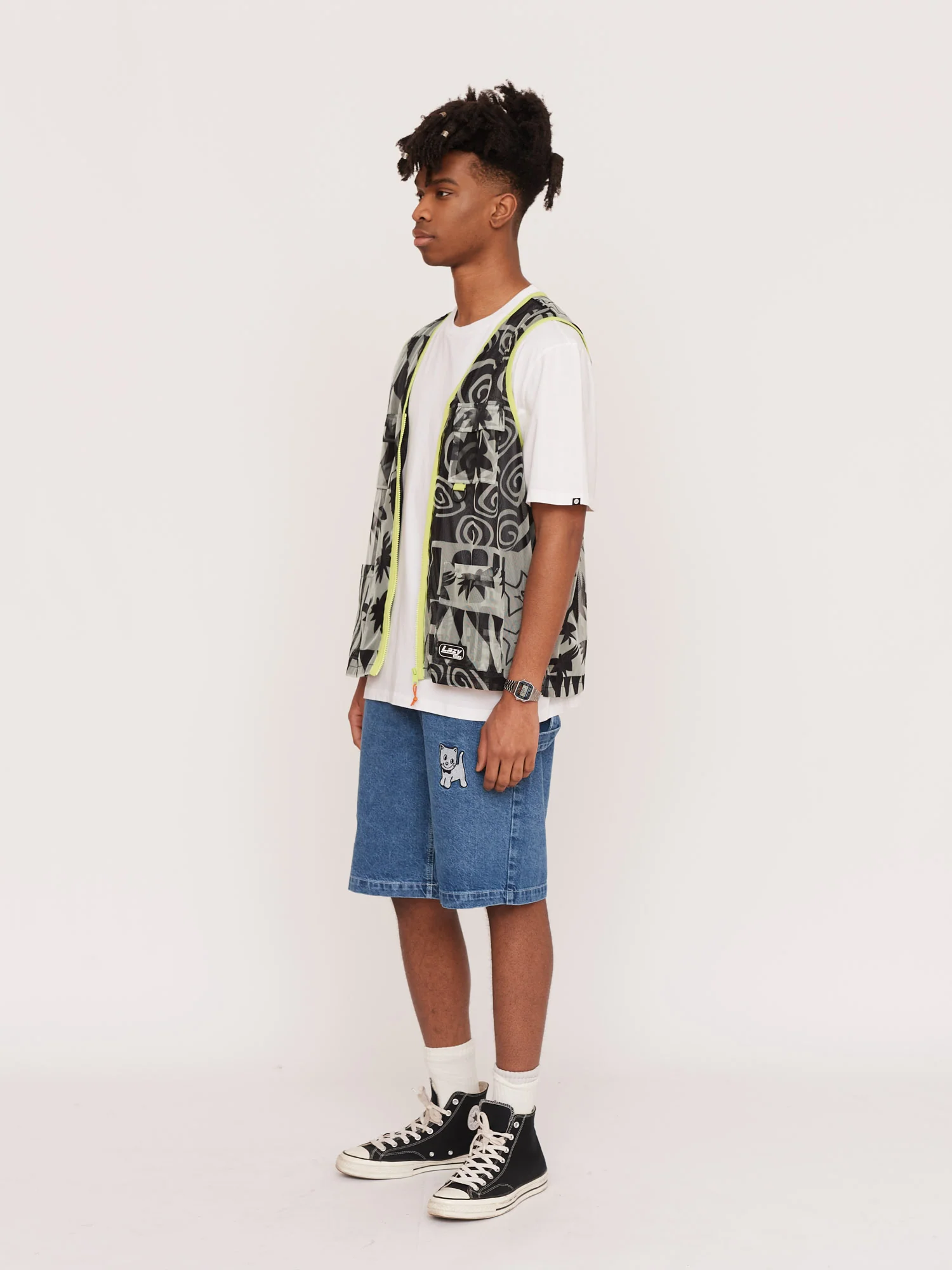 Wavey Lazy Mesh Gilet - Image 7