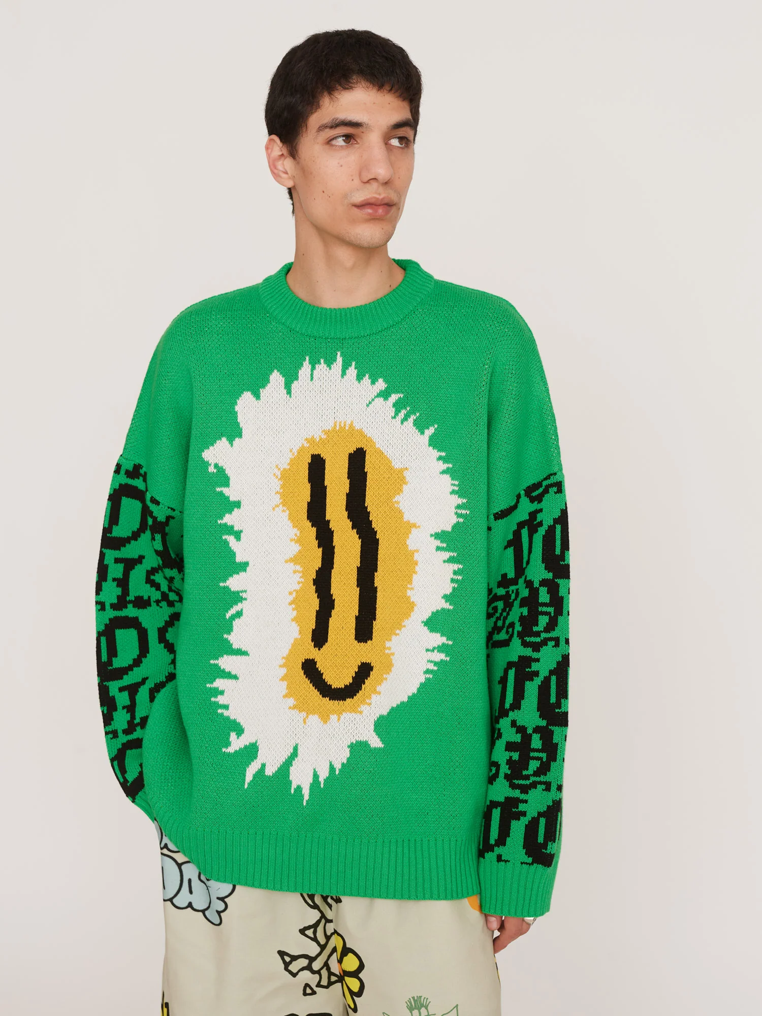 Wavy Flower Knit Jumper - Image 2