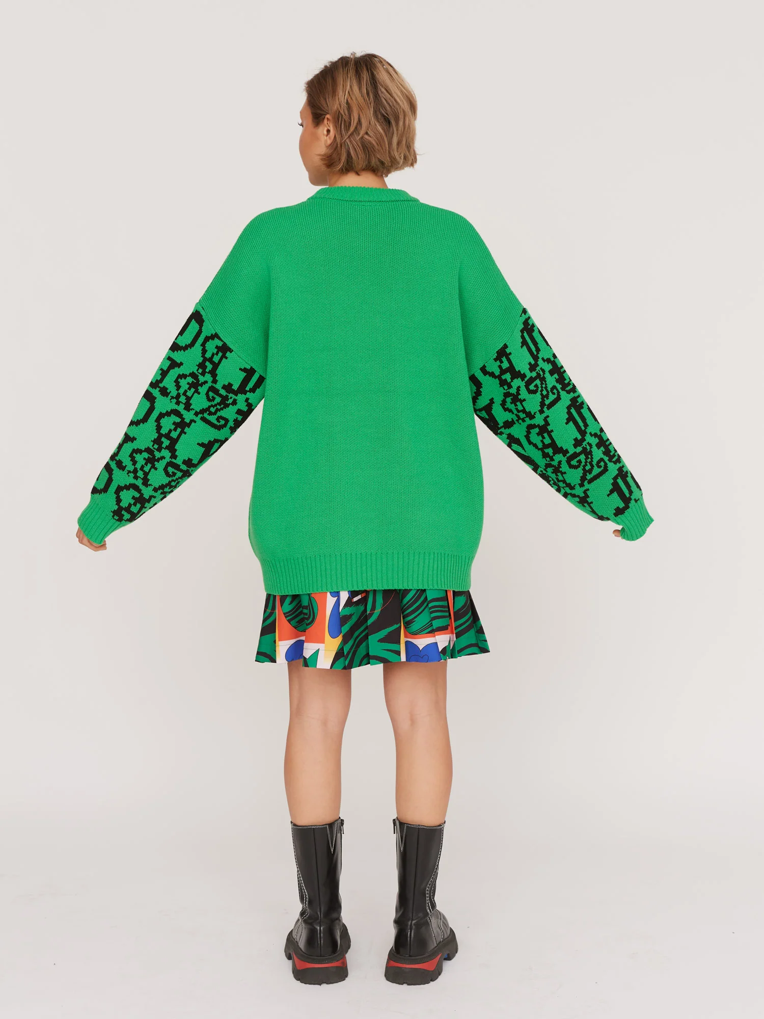 Wavy Flower Knit Jumper - Image 3