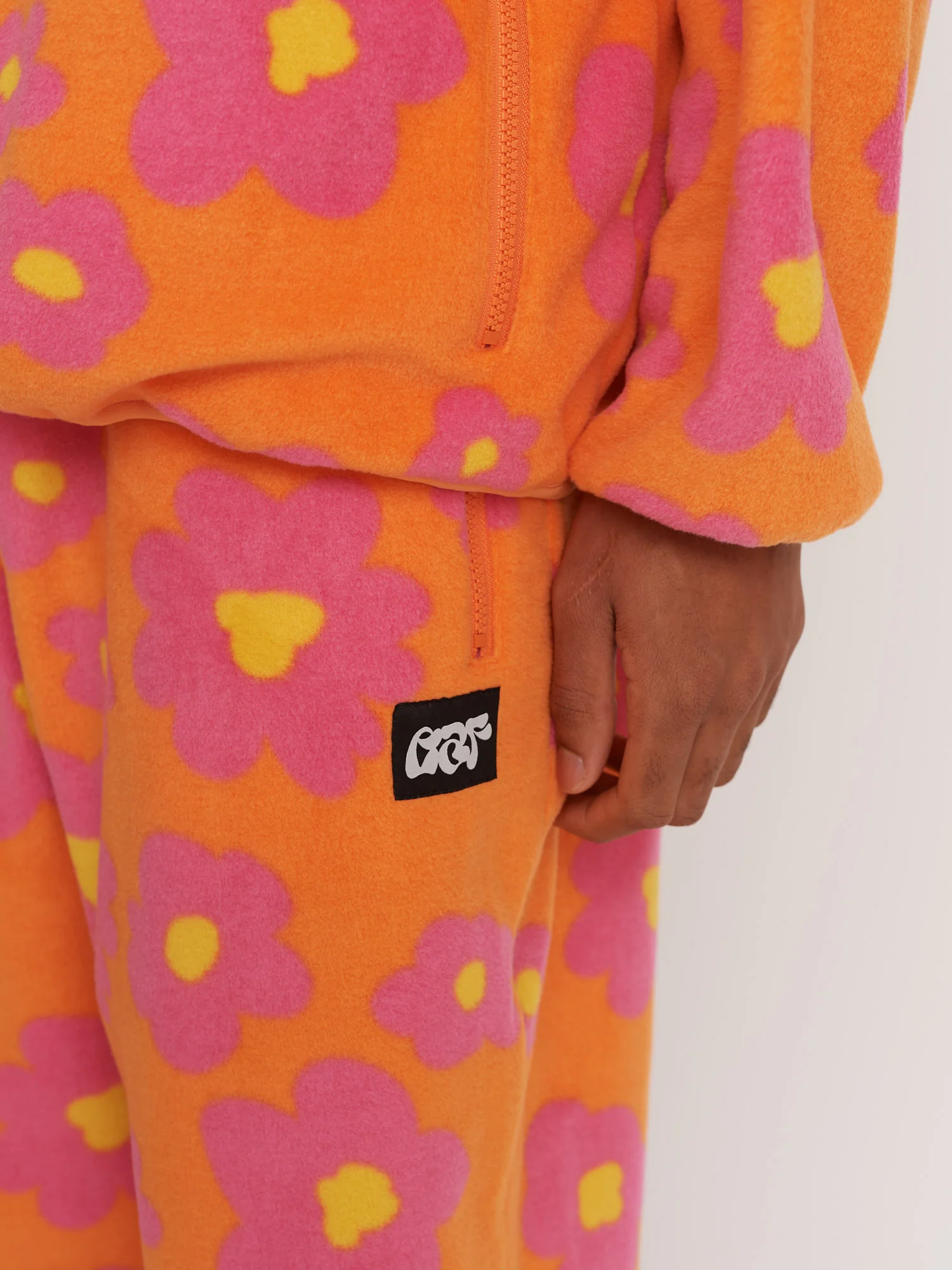 Flower Fleece Pants - Image 4