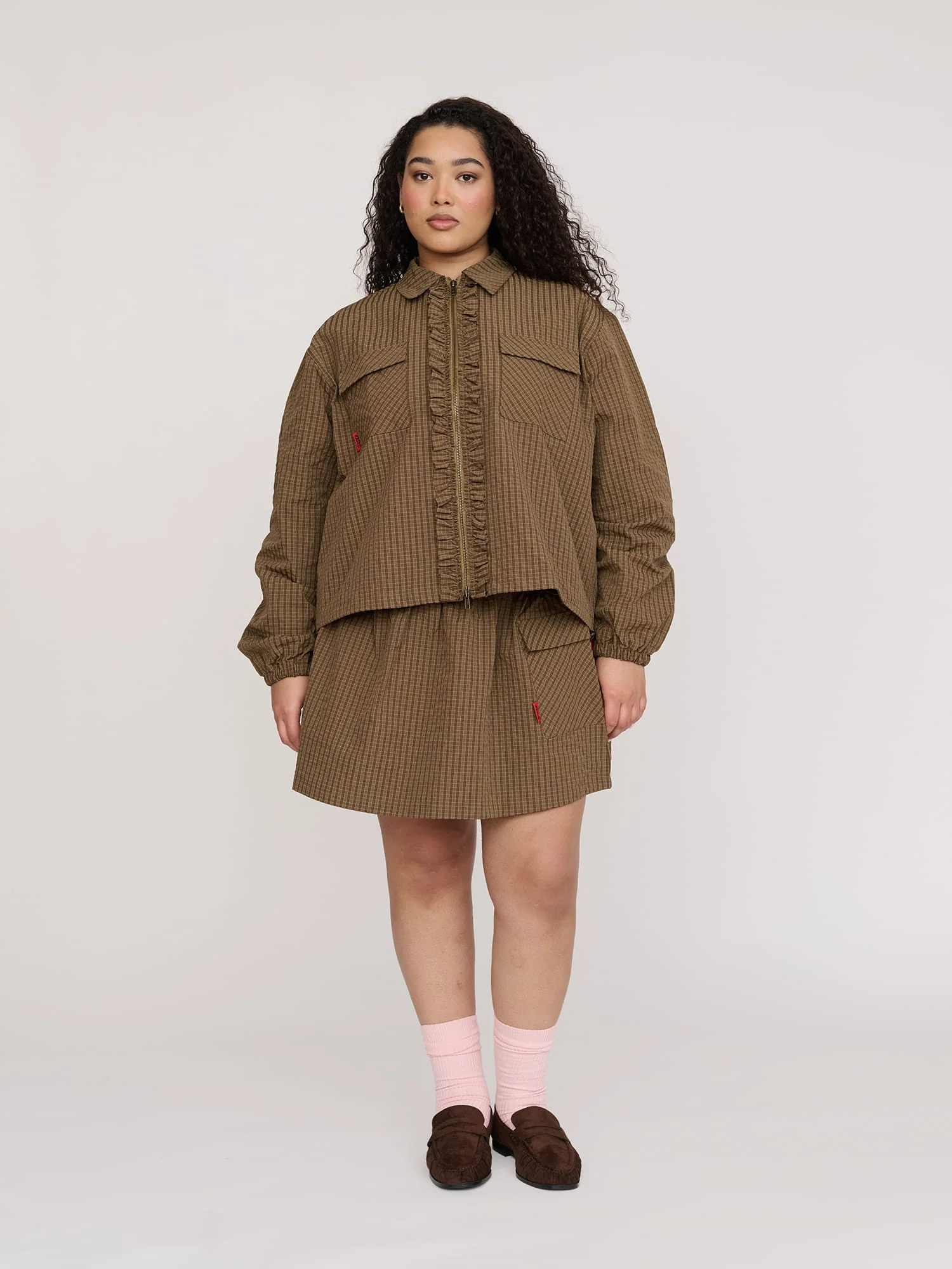 Zip Up Frill Track Jacket - Image 8